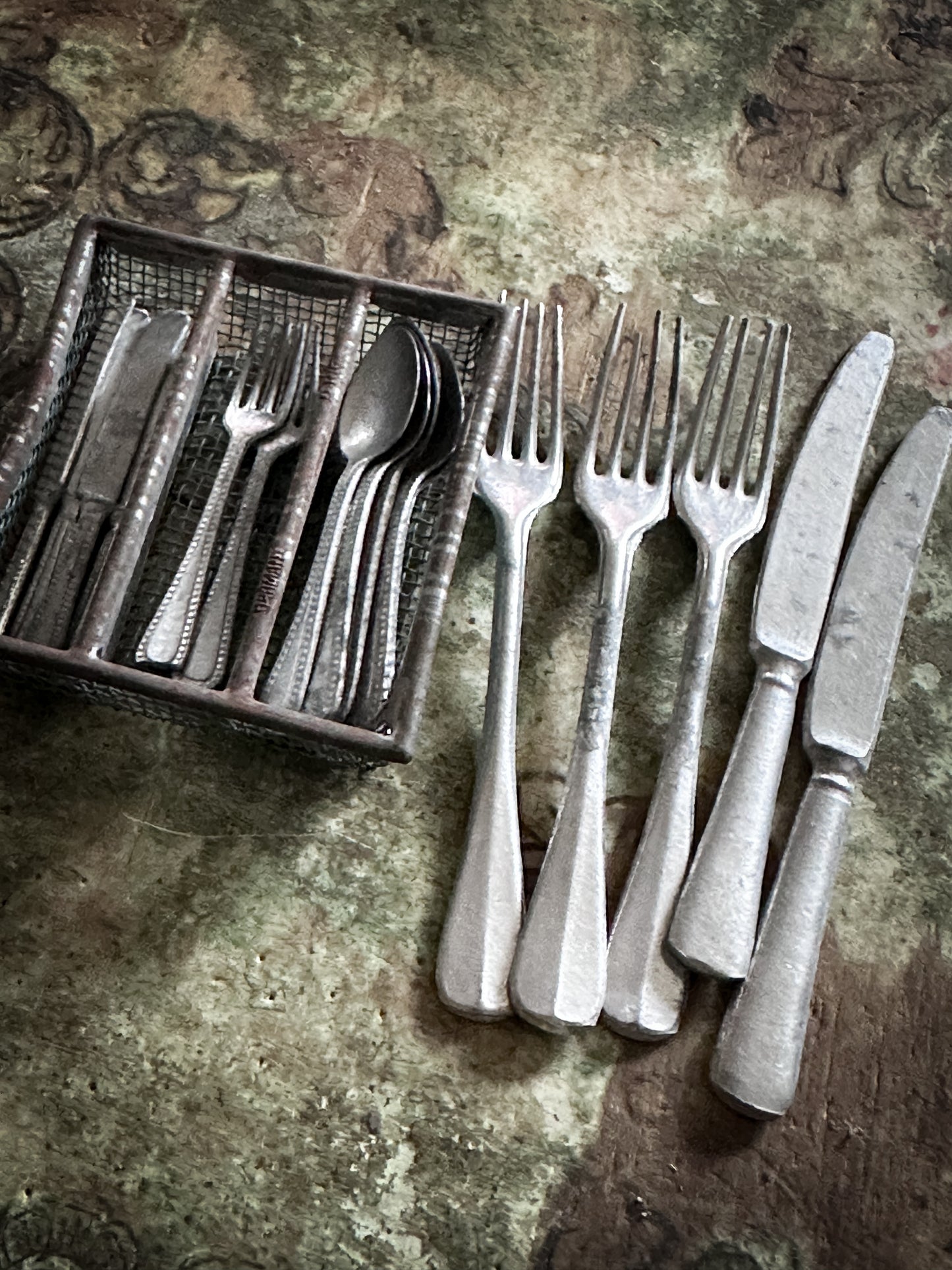Antique German Dolls House Cutlery Set c.1900