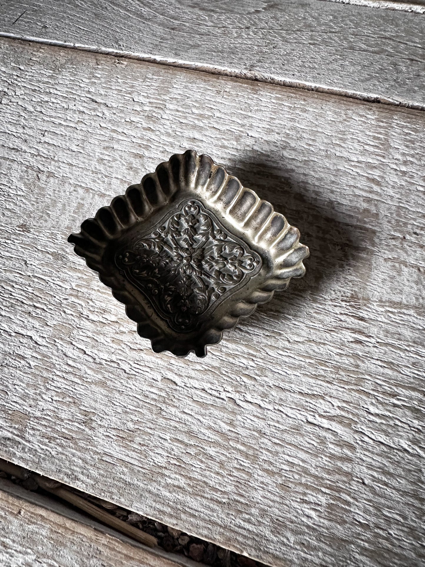 Victorian Silver Plated Trinket Dish | Registered Design No. 63218 | Antique Pin Tray