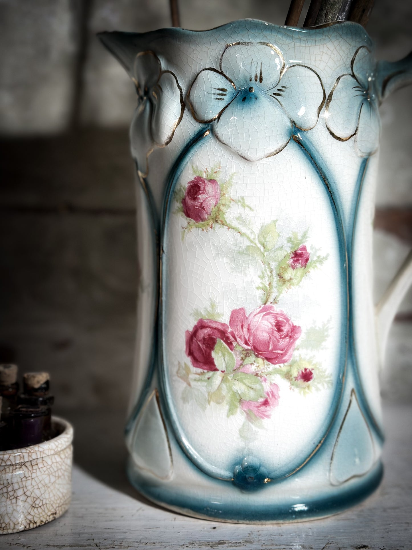 Victorian Rose Chintz Water Jug