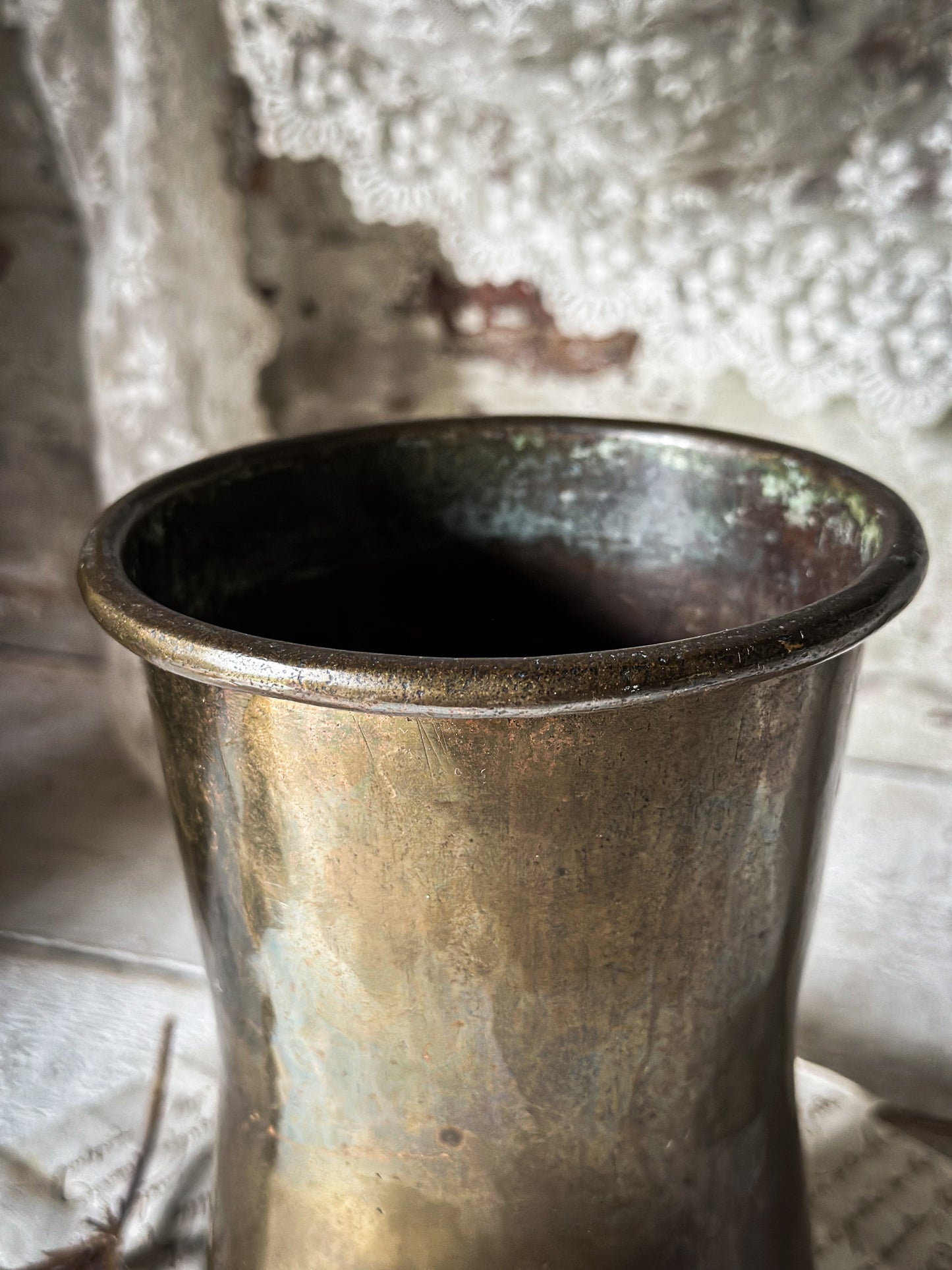 A beautiful Arts and Crafts Brass vase