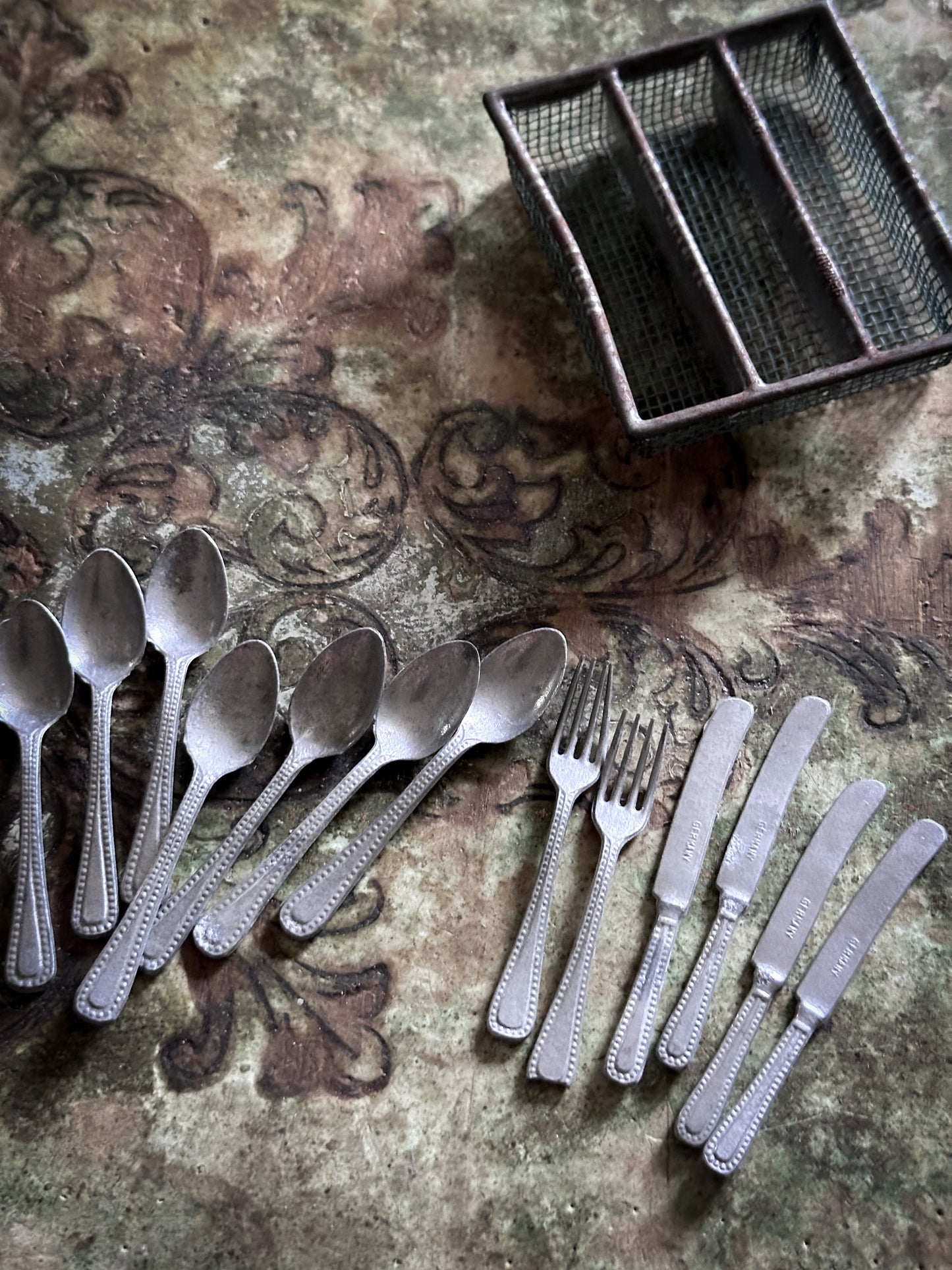 Antique German Dolls House Cutlery Set c.1900