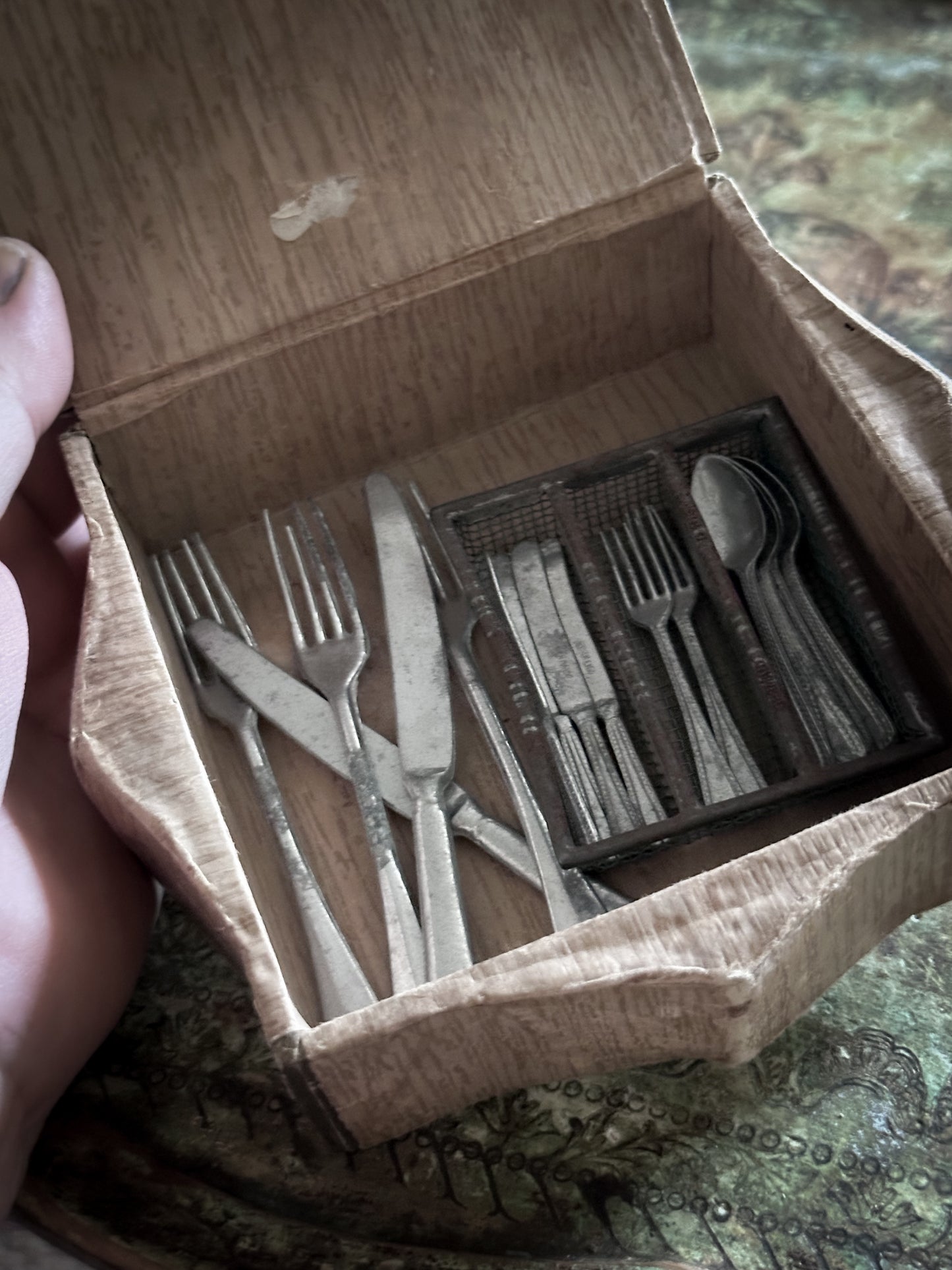 Antique German Dolls House Cutlery Set c.1900