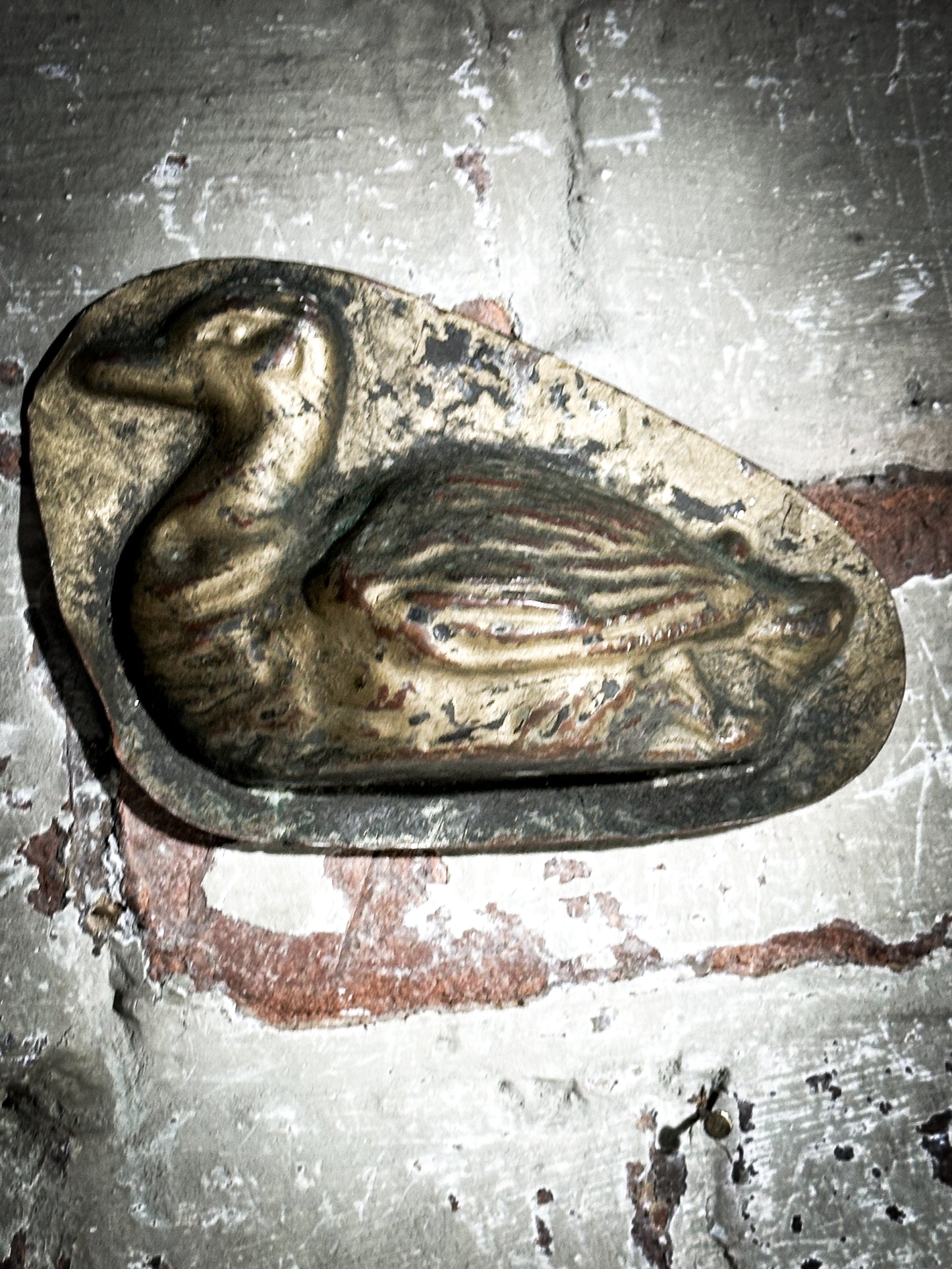 A vintage Belgium duck chocolate mould