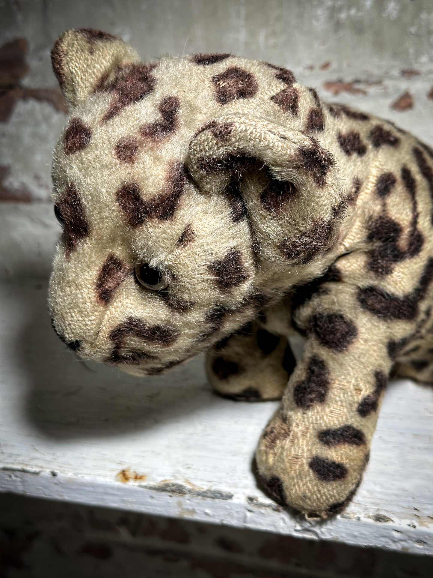 Antique Mohair Toy Leopard