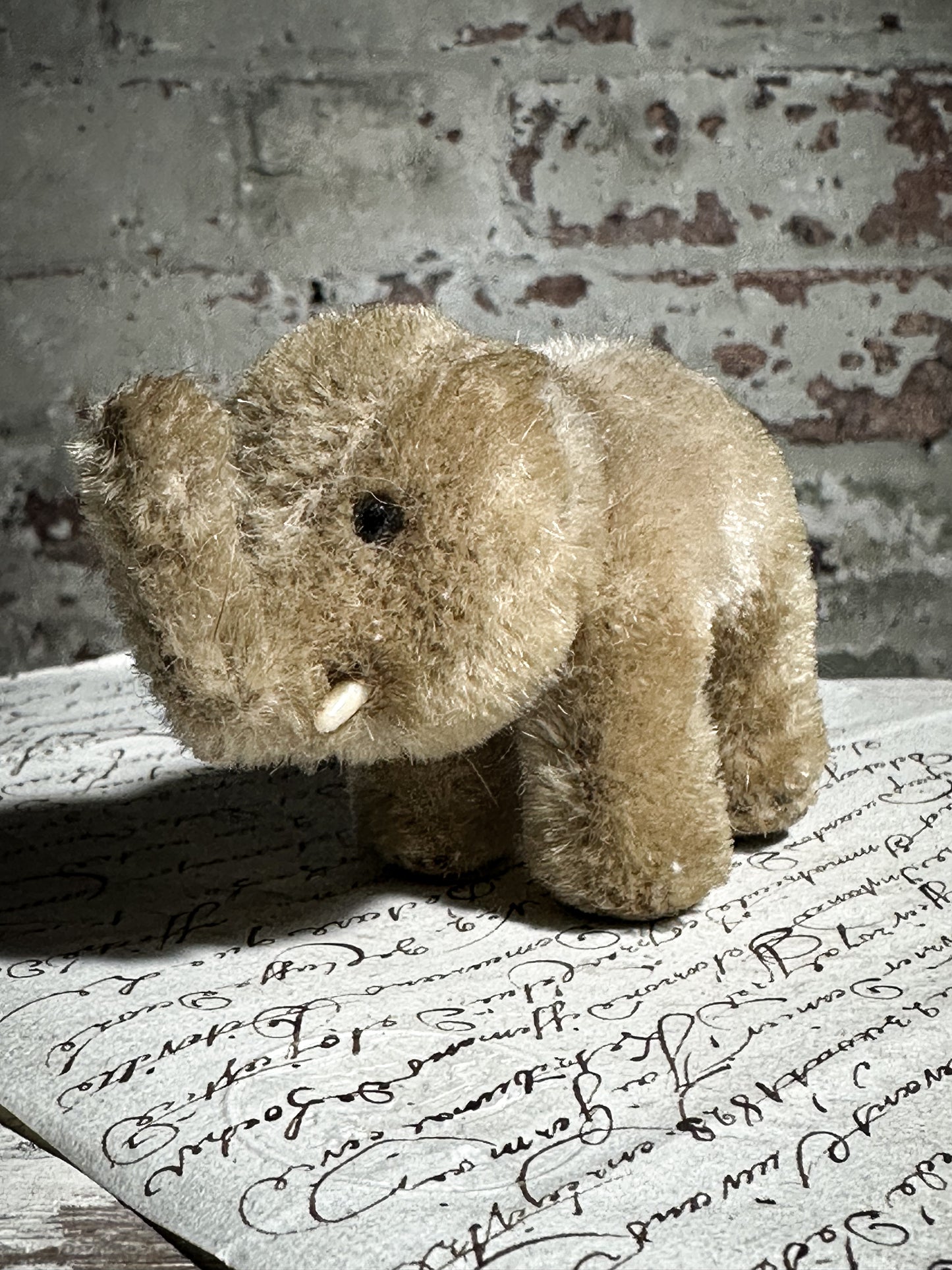 Antique Mohair Toy Elephant