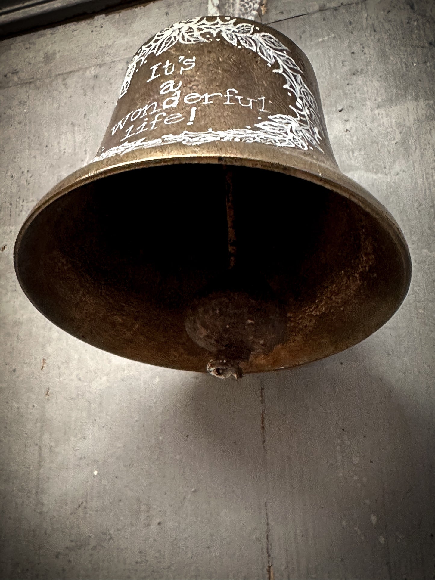 An Antique Brass Ship’s Bell With Christmas Quote