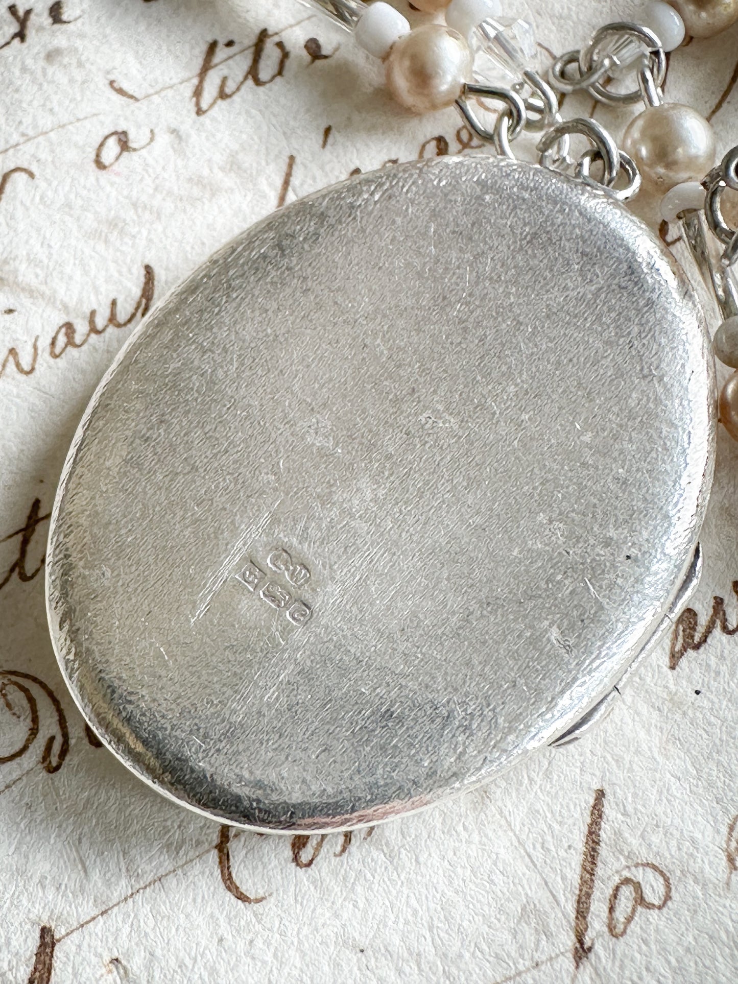 Found Object Vintage Silver Locket Necklace by Jealous Moon Jewellery