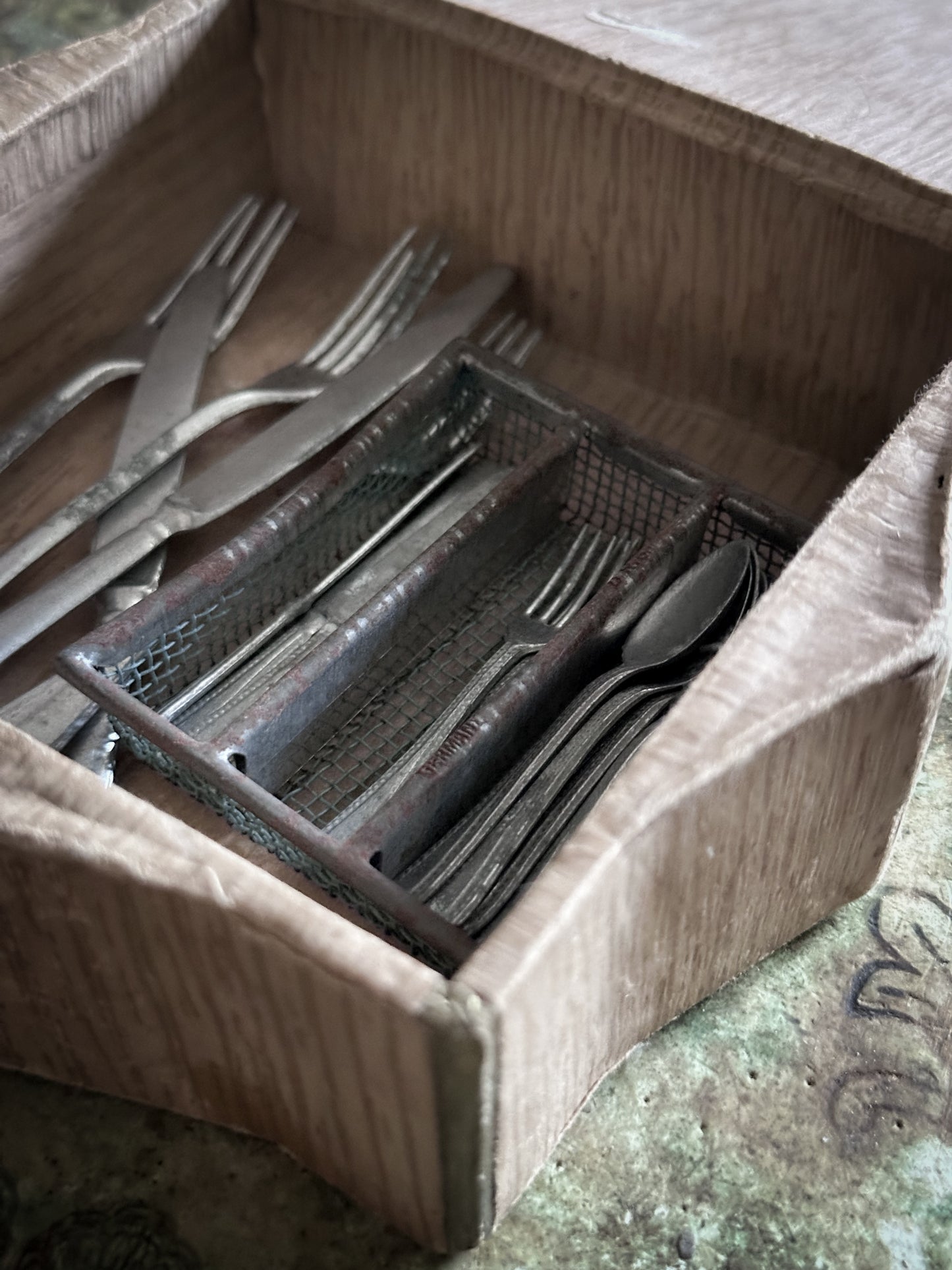 Antique German Dolls House Cutlery Set c.1900
