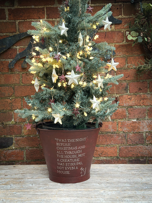 A beautiful heirloom vintage galvanised bucket hand painted using traditional sign writer’s techniques and materials