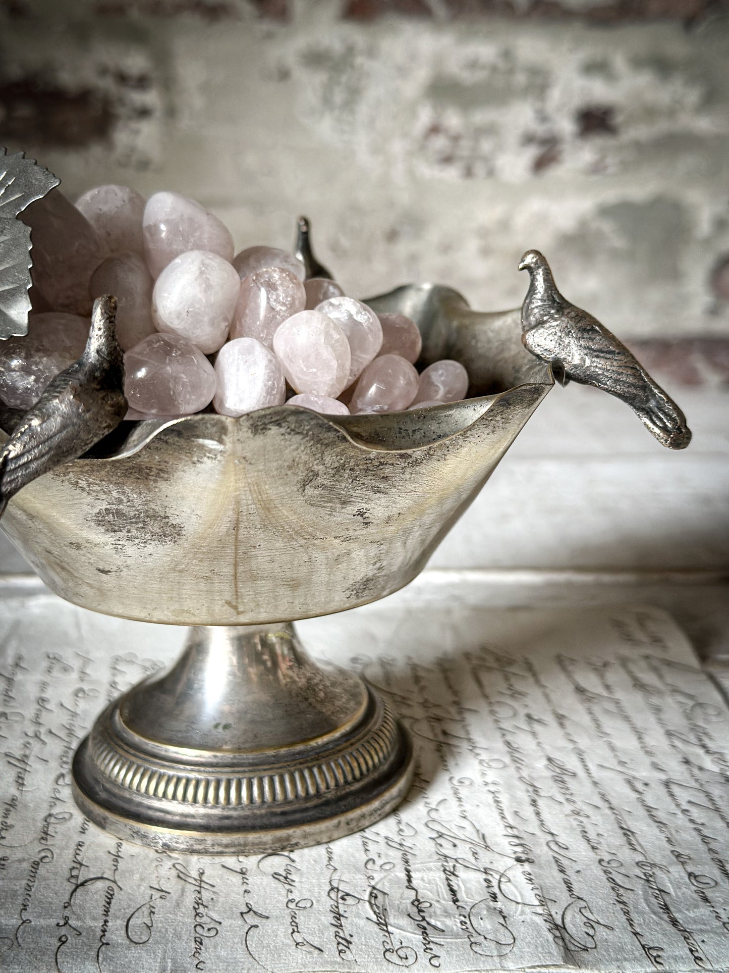 A Stunning Antique Silver Plated French Bon Bon Dish