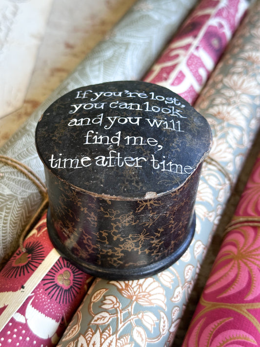 “If You’re Lost…” – Victorian Papier Mâché Pin Box