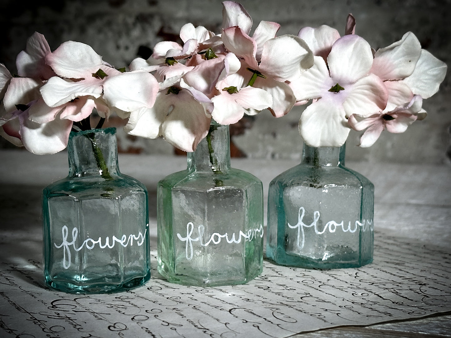 A Victorian Glass Ink Bottle Vase Gift for a Gardener