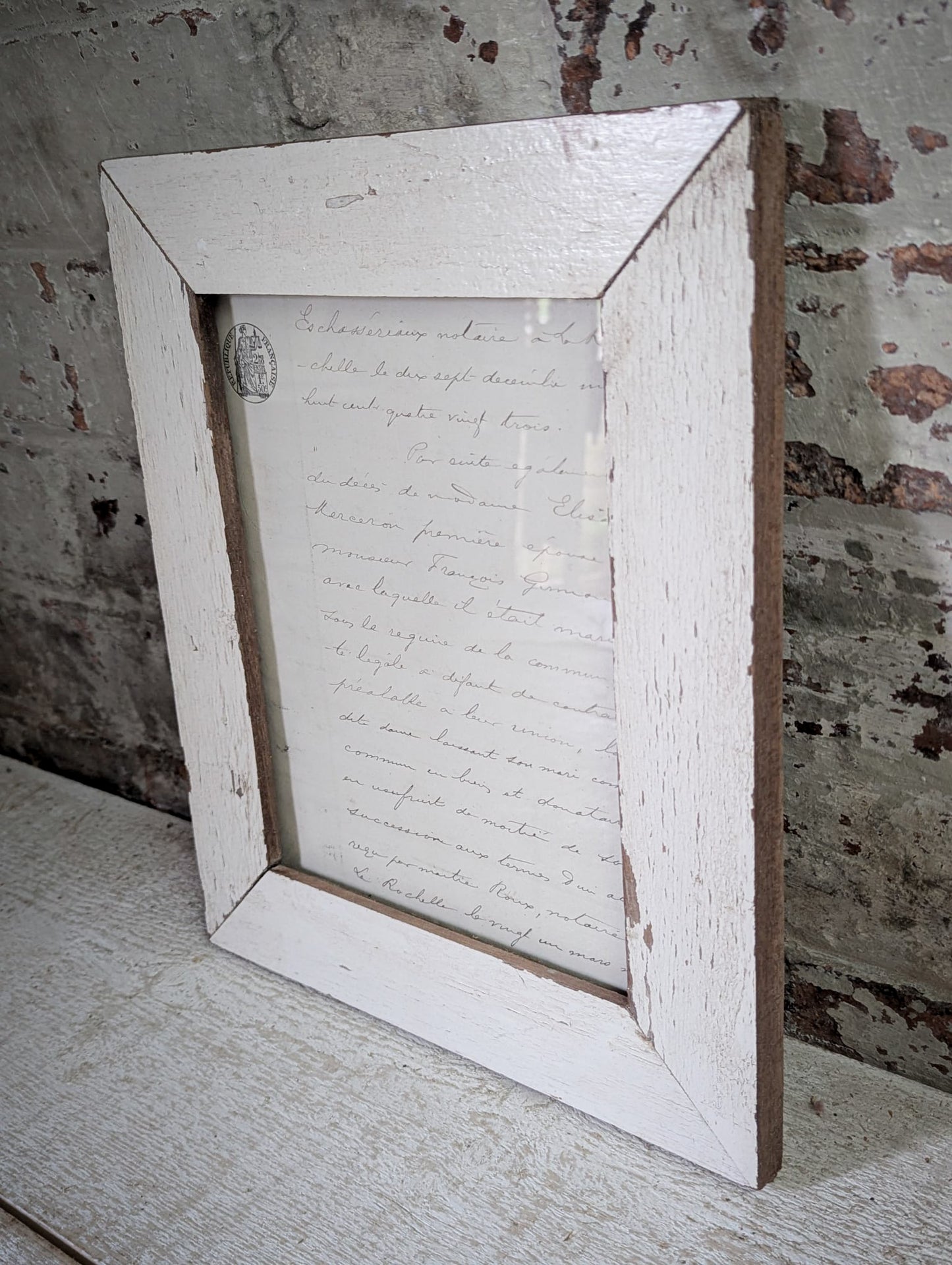 Recycled Wooden Frame by Luna Design A5 Rectangle H