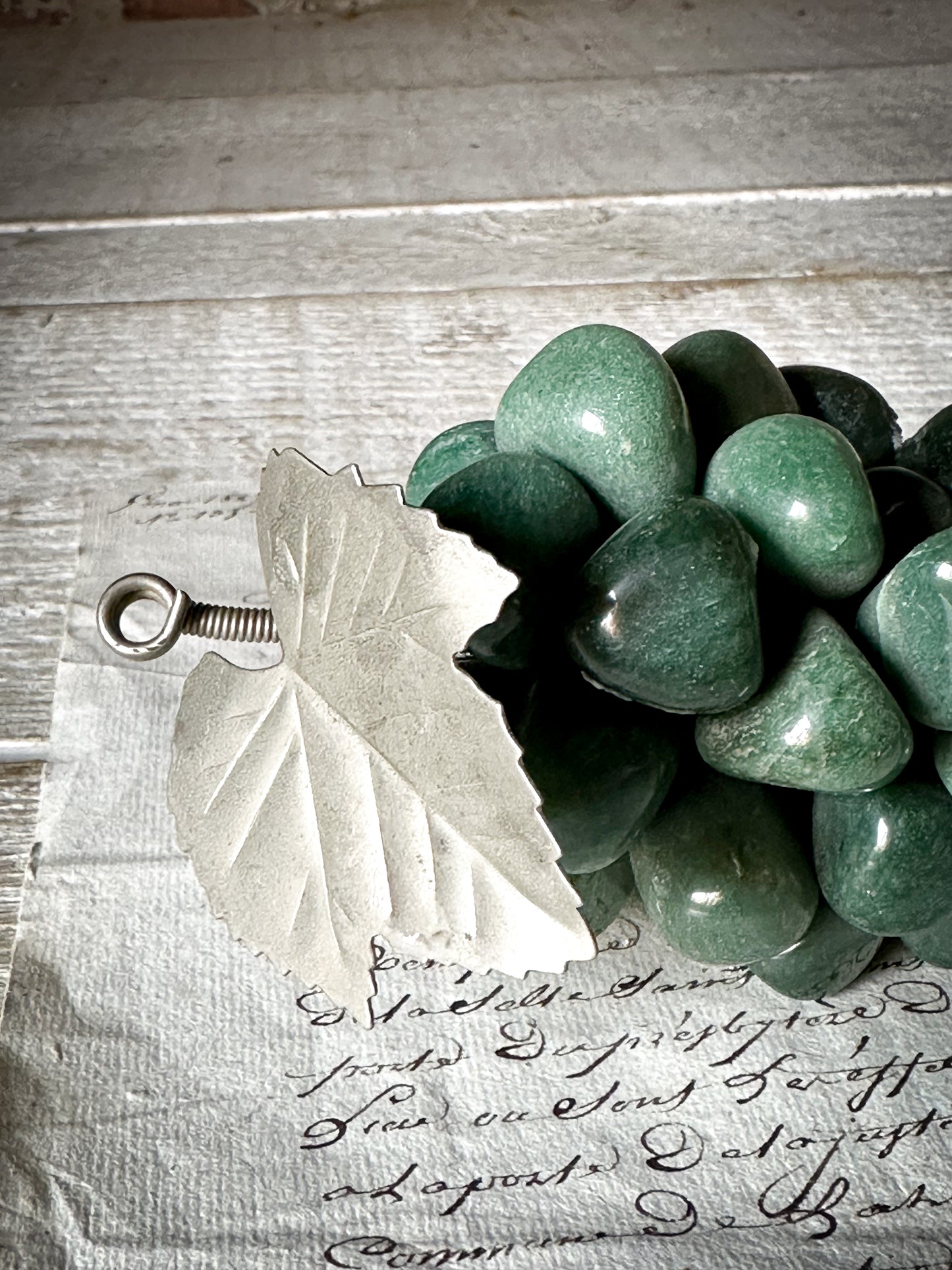 Vintage Jade Bunch of Grapes