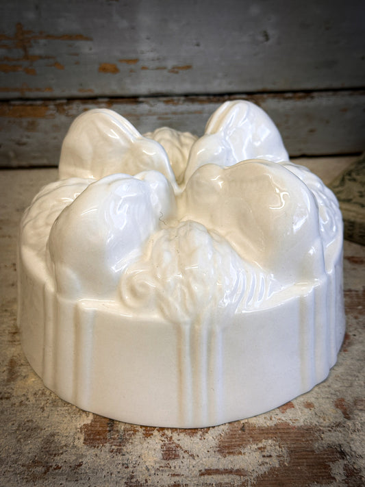 Burleigh Ironstone Rabbit Jelly / Blancmange Mould – Victorian Style Easter Kitchenalia
