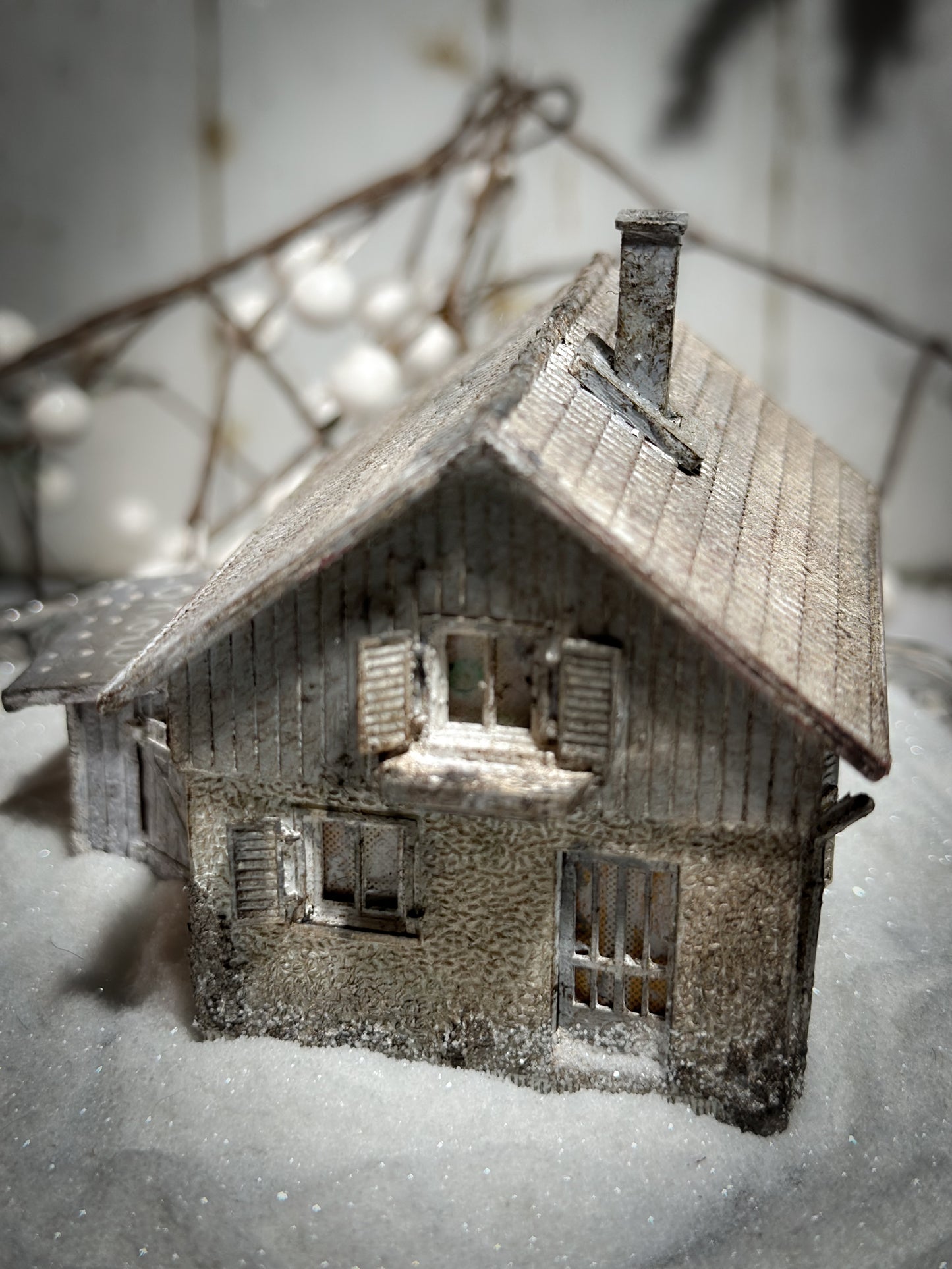 A reworked vintage model German Putz cottage