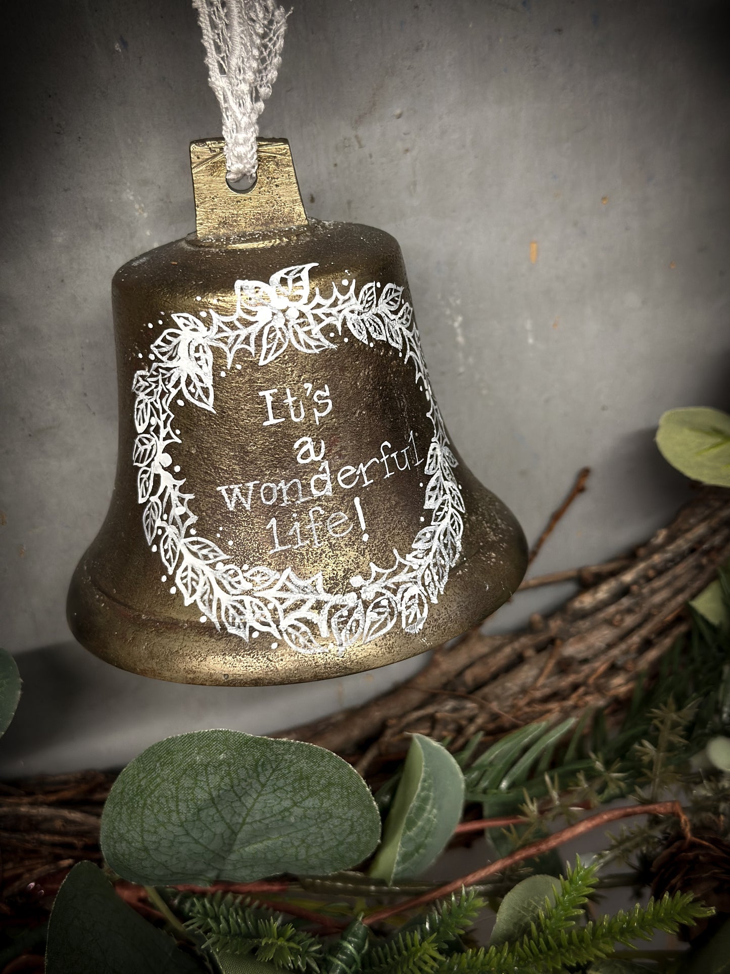 An Antique Brass Ship’s Bell With Christmas Quote