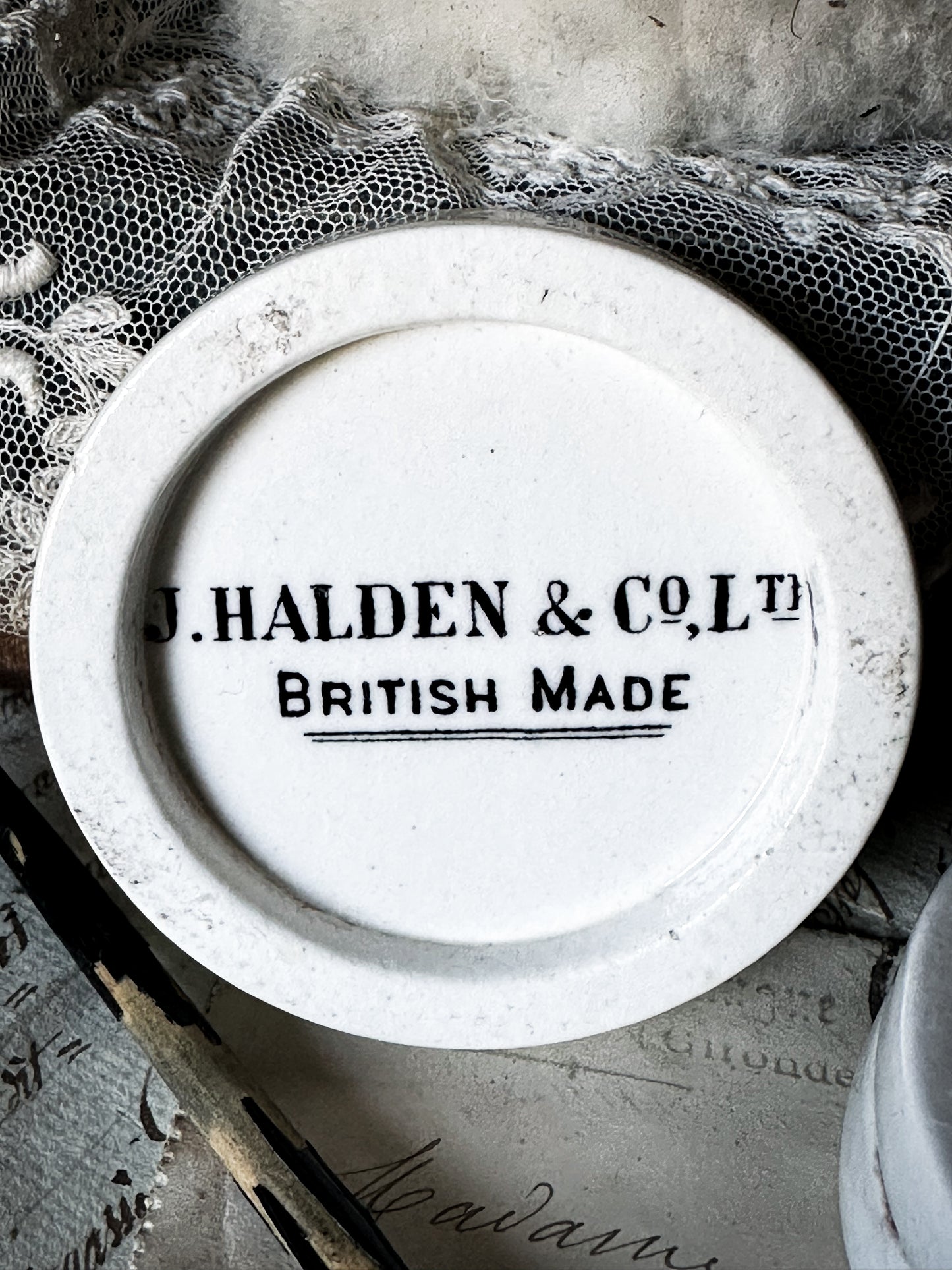 Porcelain Victorian Artist’s Stacking Paint Palette by J. Halden & Co.