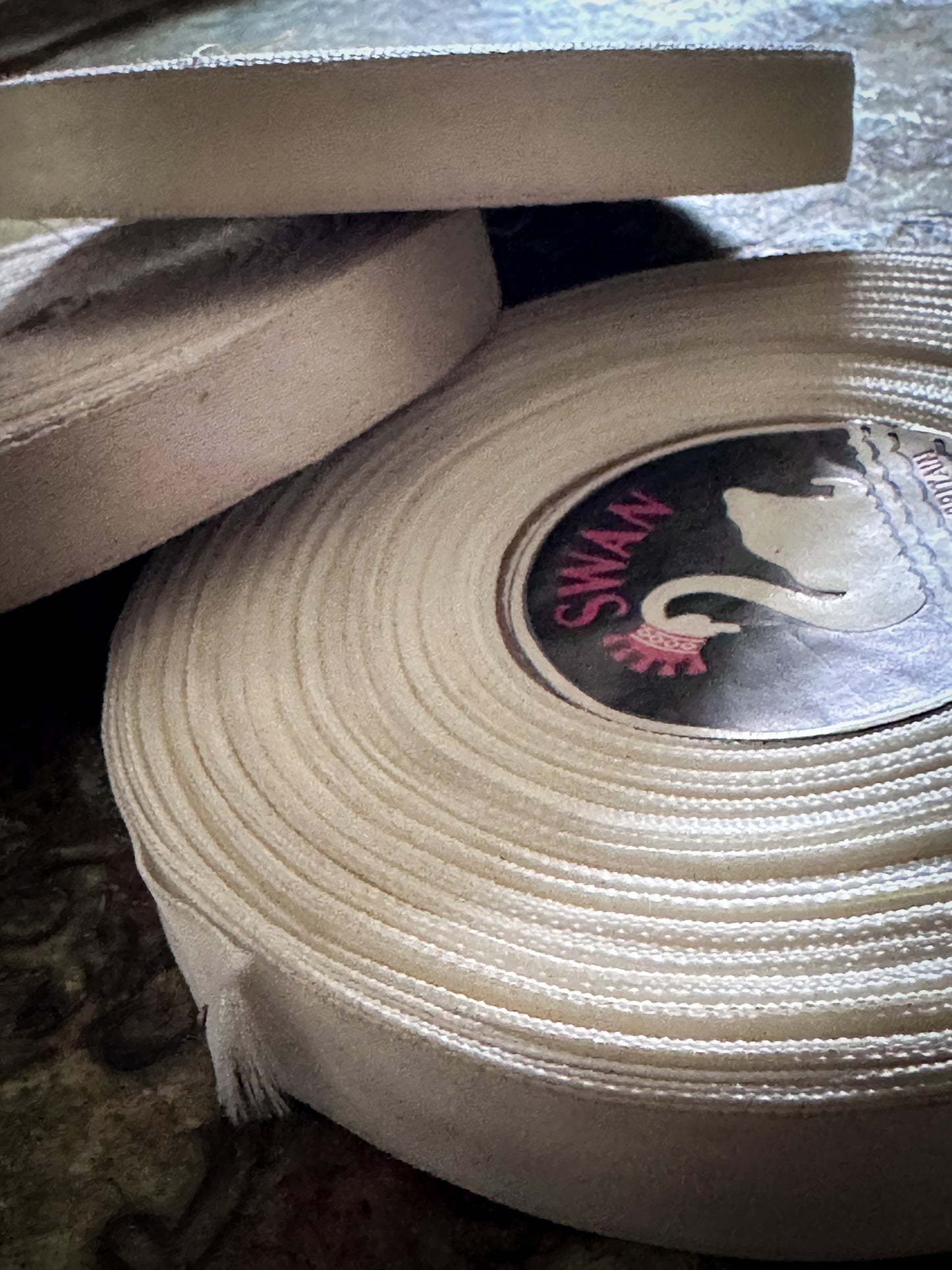 Vintage Haberdashery Satin Ribbon Three Deadstock Rolls