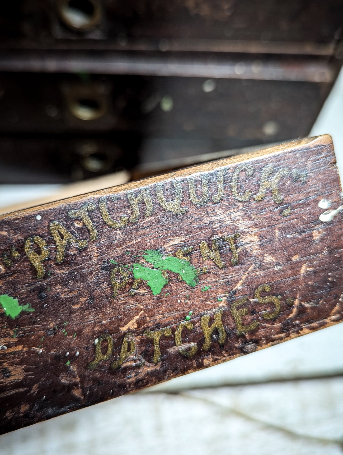 A Wonderful Antique Bicycle Shop Repair Kit Advertising Mini Drawers