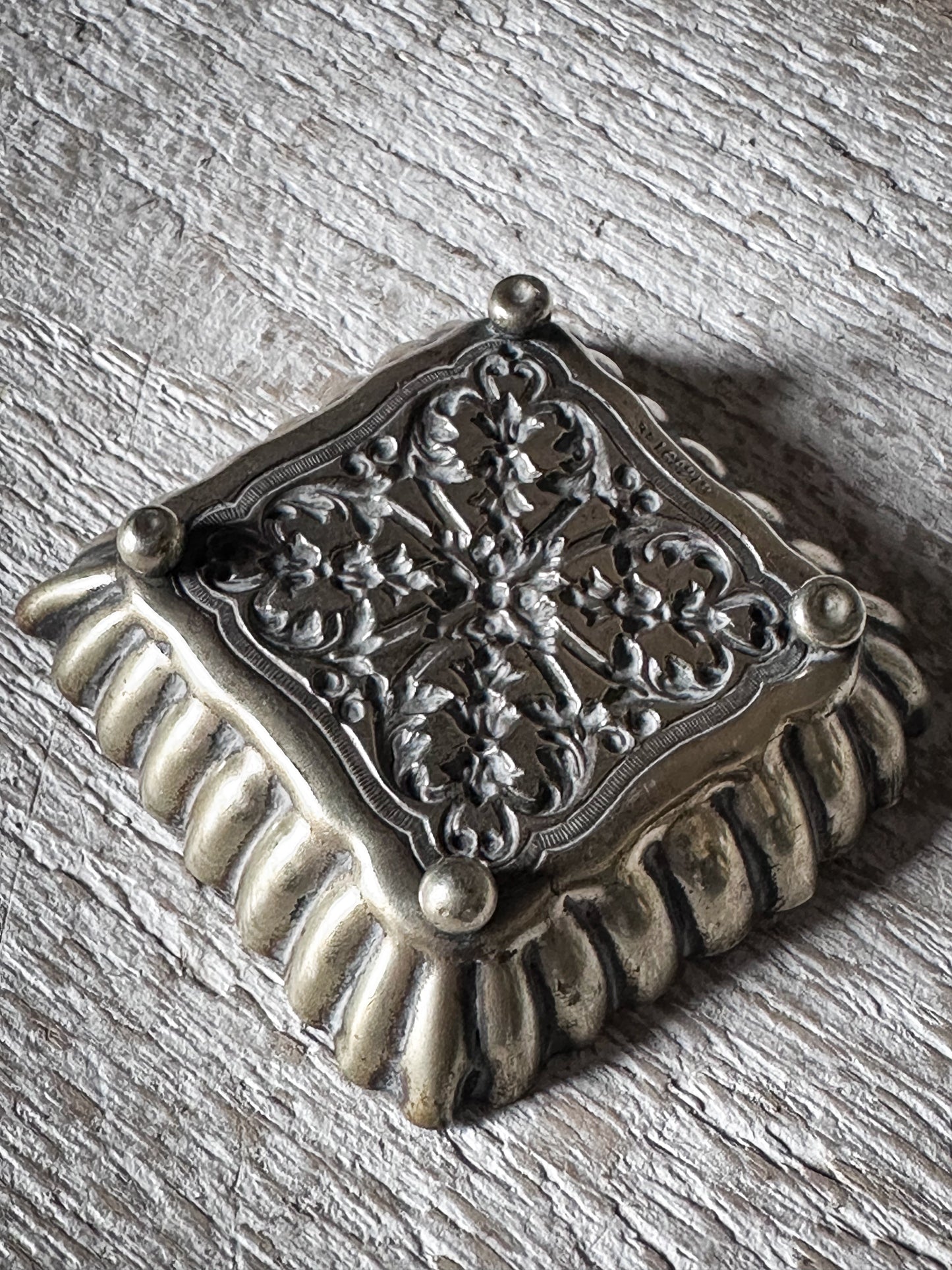 Victorian Silver Plated Trinket Dish | Registered Design No. 63218 | Antique Pin Tray