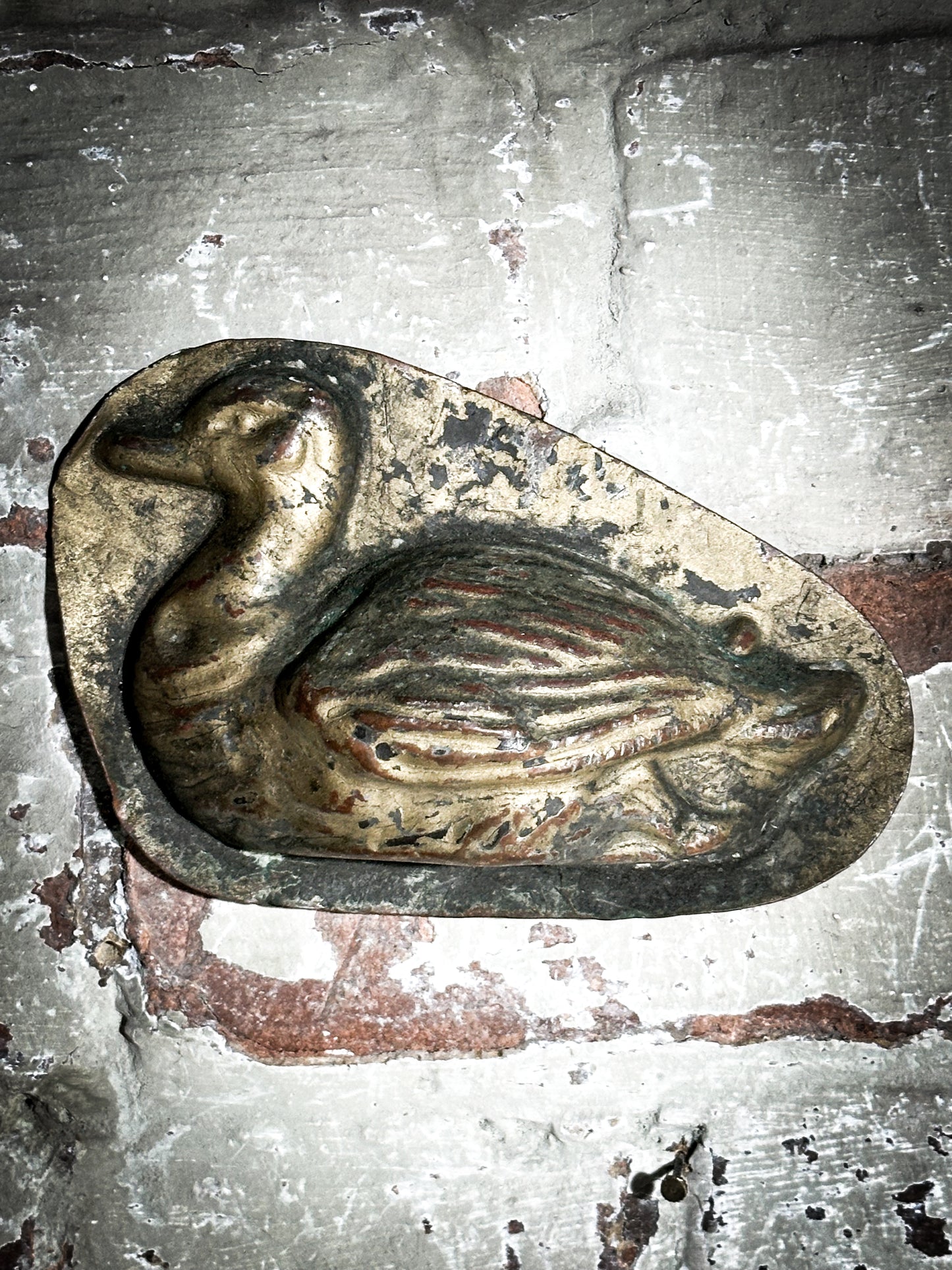 A vintage Belgium duck chocolate mould