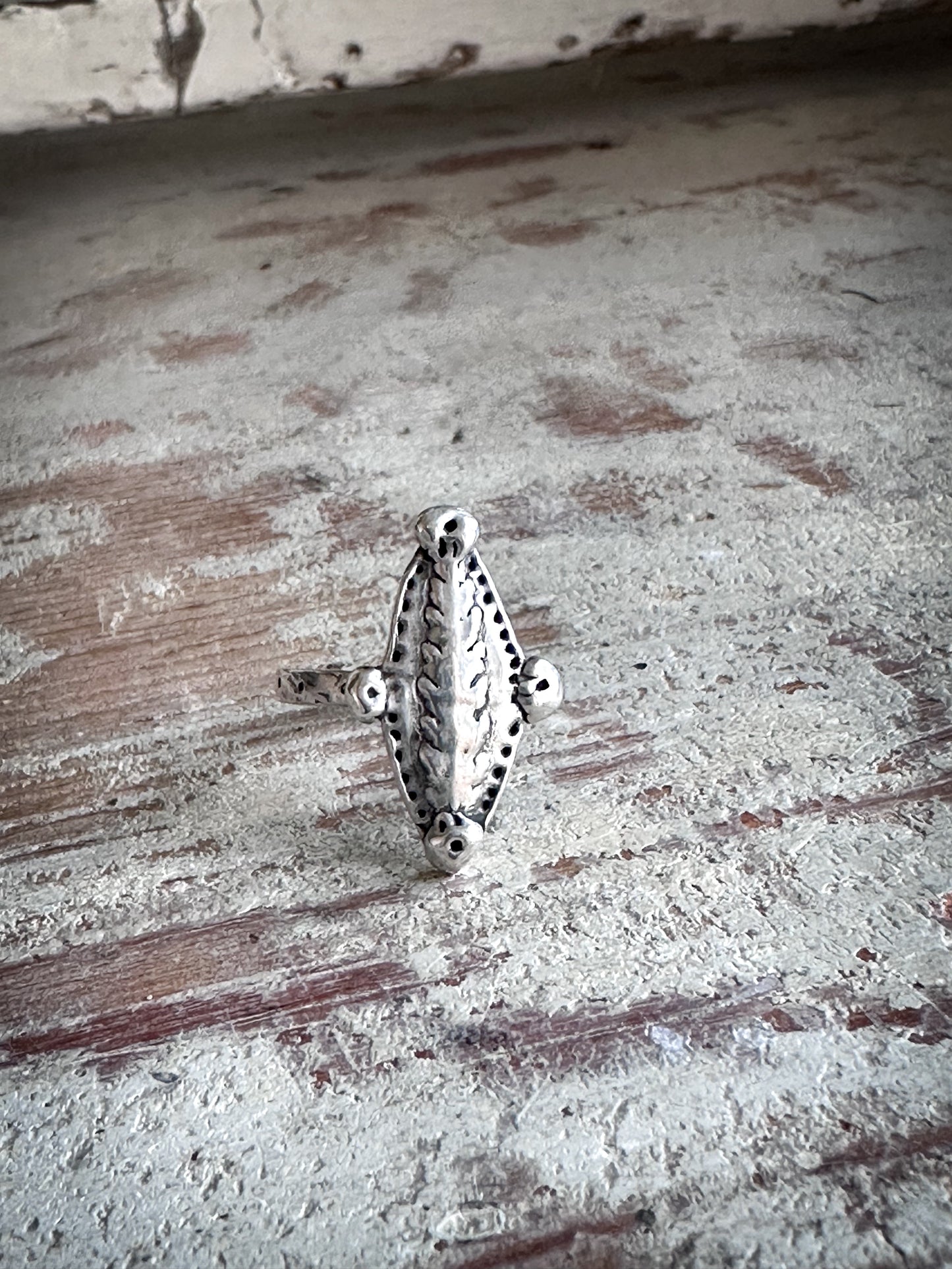 Moonlit Fern Ring – Fine Silver Fern from an Antique Wedgwood Sprig
