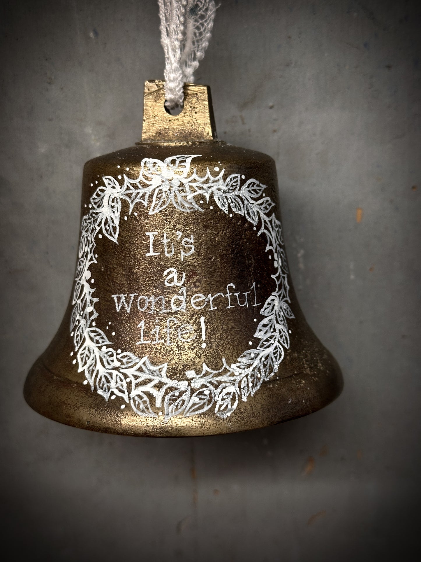 An Antique Brass Ship’s Bell With Christmas Quote