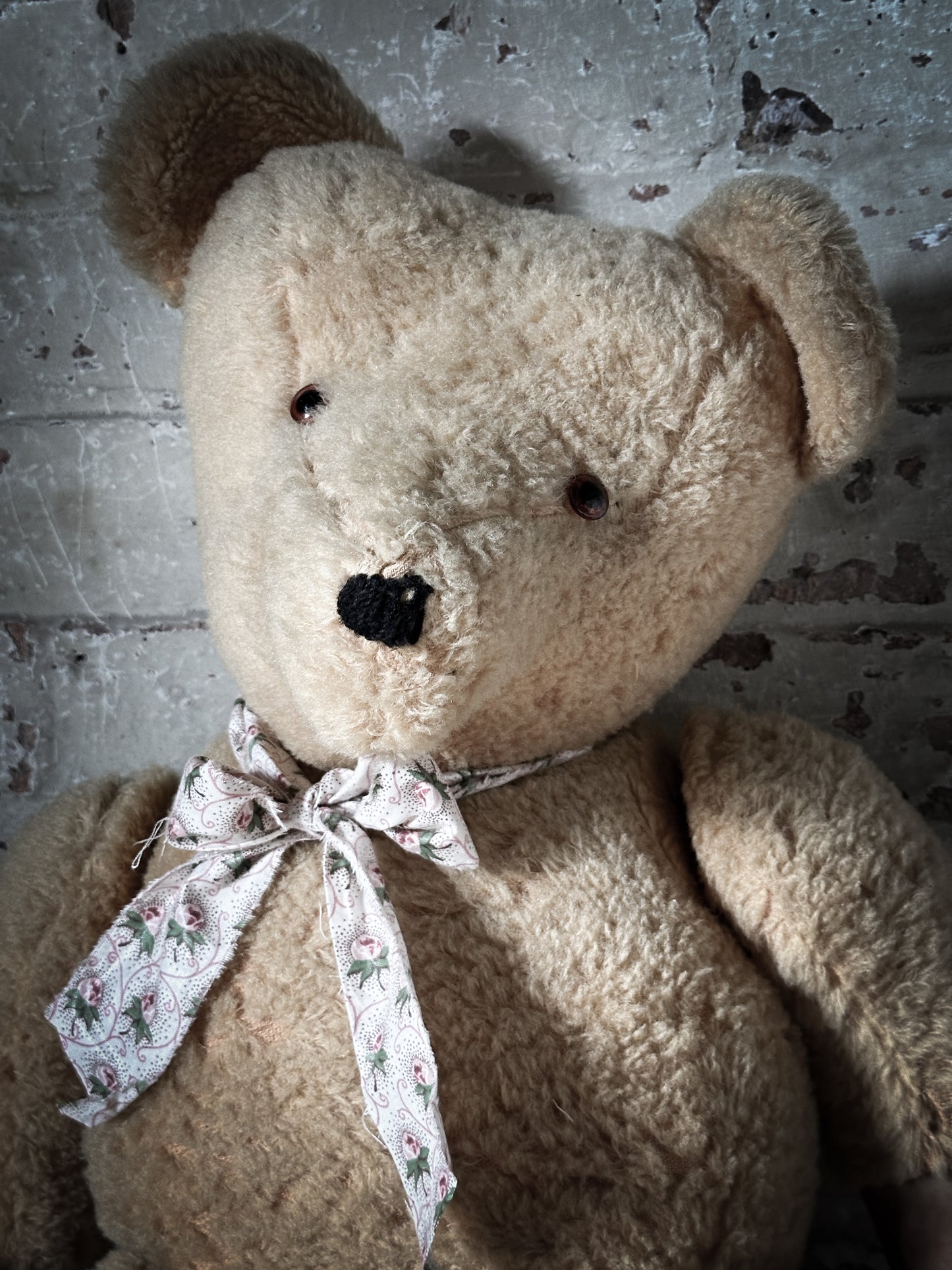 A lovely old large vintage teddy bear