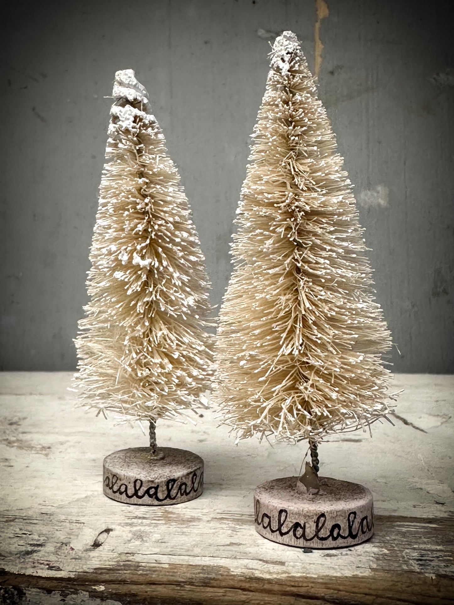 A Medium Painted Bottle Brush Tree “Falalalalalalalala”