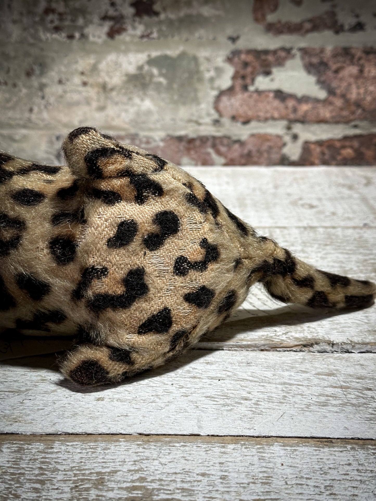 Antique Mohair Toy Leopard