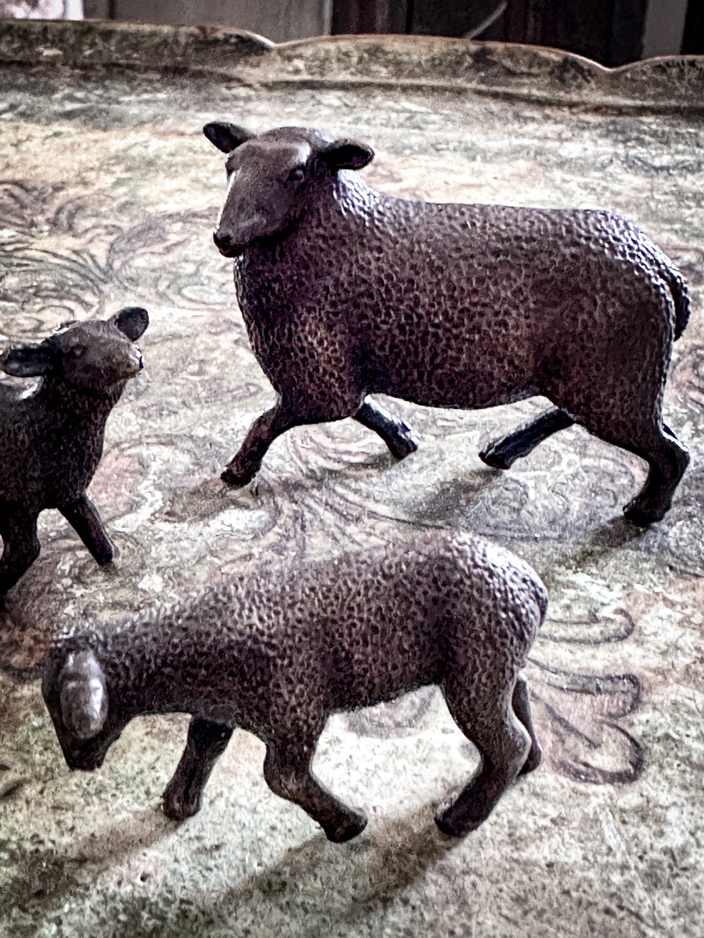Steve Boss Bronze Sheep and Lambs Limited Edition