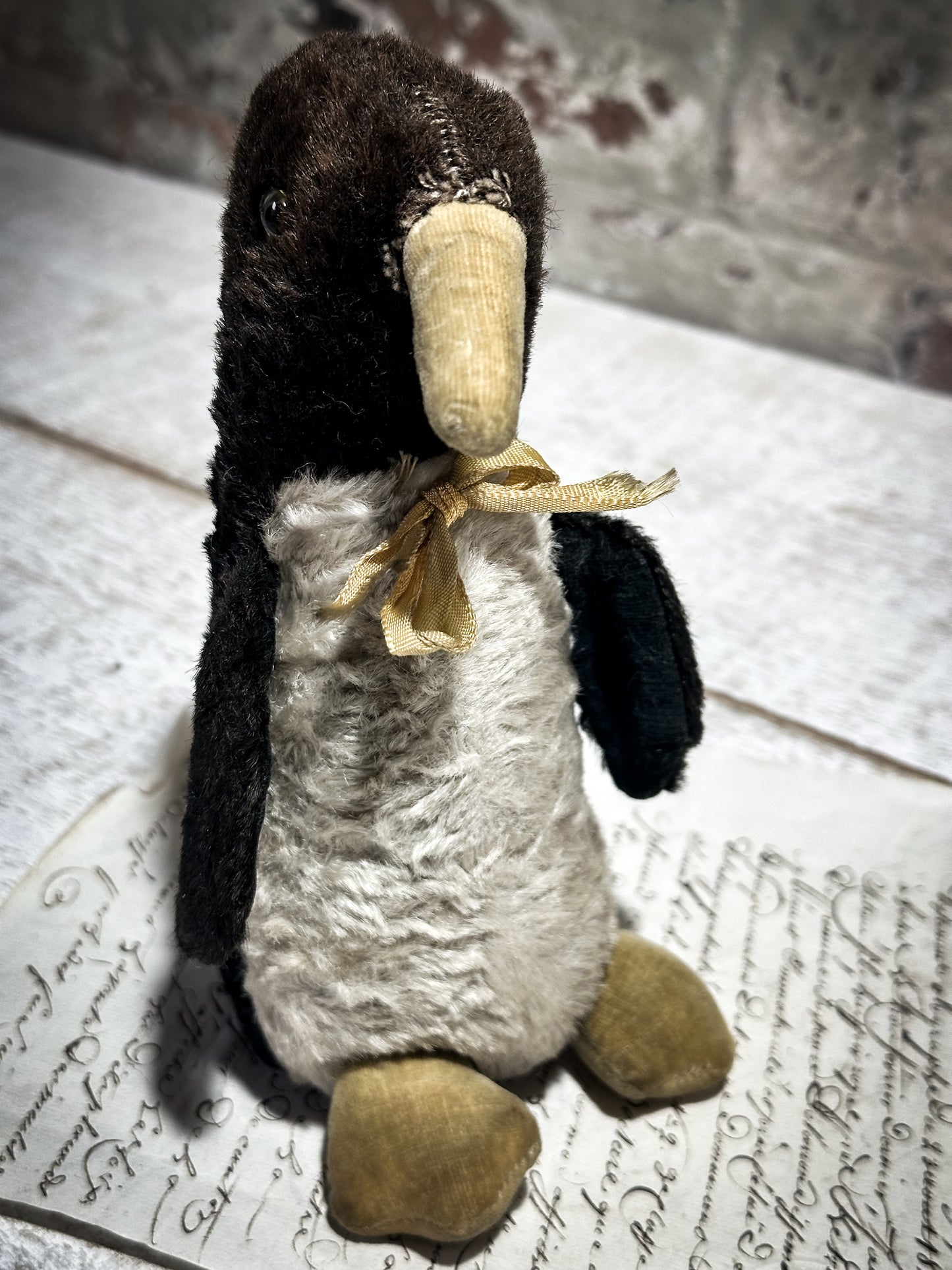 Antique Mohair Toy Penguin