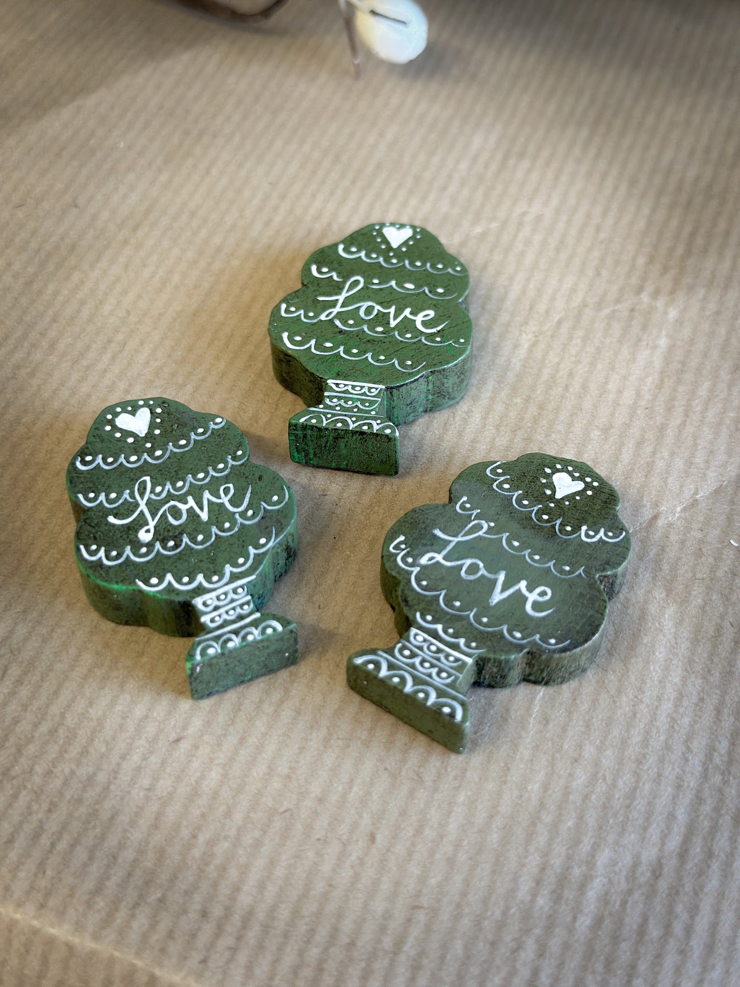 A Vintage German Reworked Erzgebirge Tree For A Christmas Putz Village