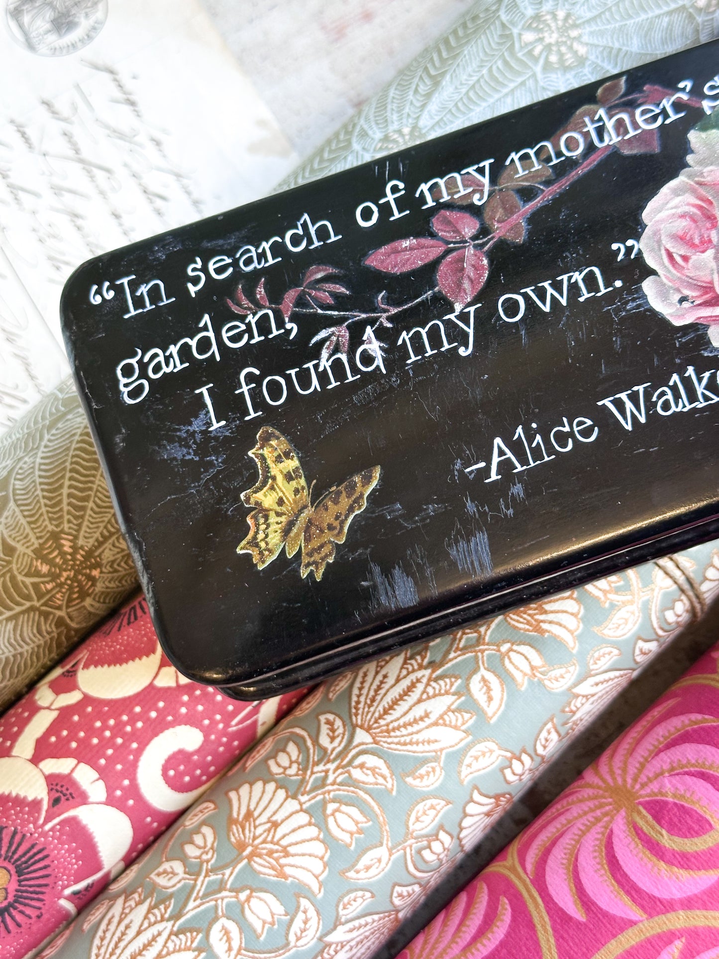 “In Search of My Mother’s Garden…” – Victorian Lacquered Glove Box