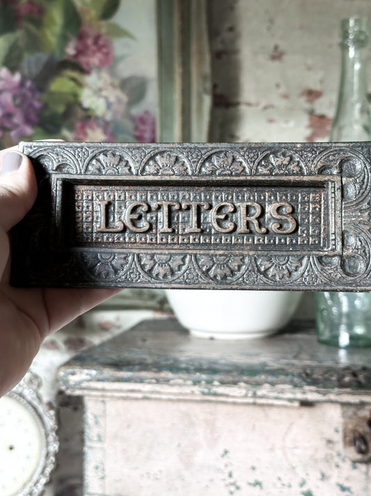 Antique Cast Iron Letterbox – A. Kenrick & Sons No.31