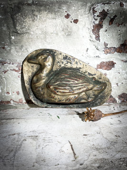 A vintage Belgium duck chocolate mould