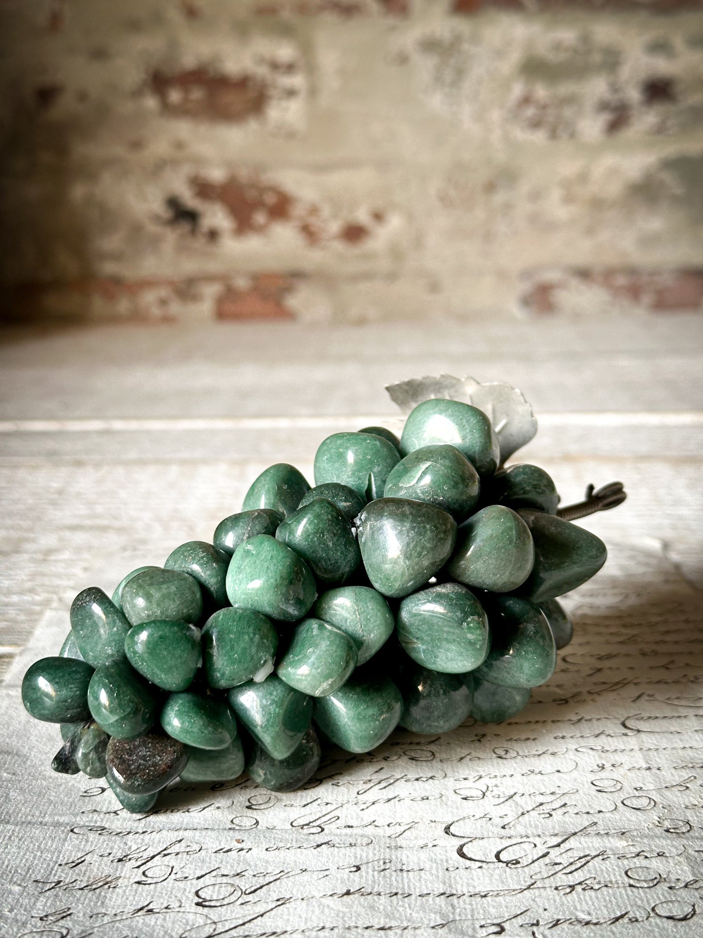 Vintage Jade Bunch of Grapes