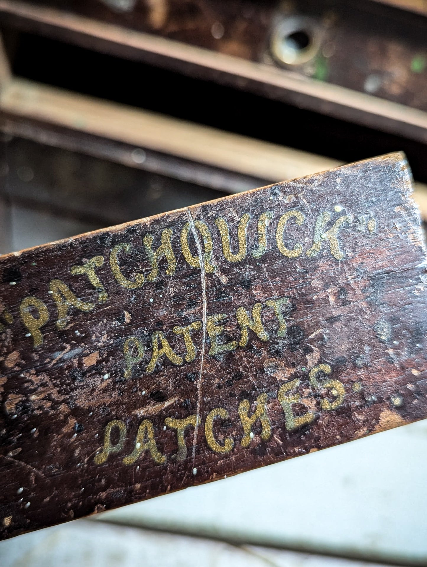 A Wonderful Antique Bicycle Shop Repair Kit Advertising Mini Drawers