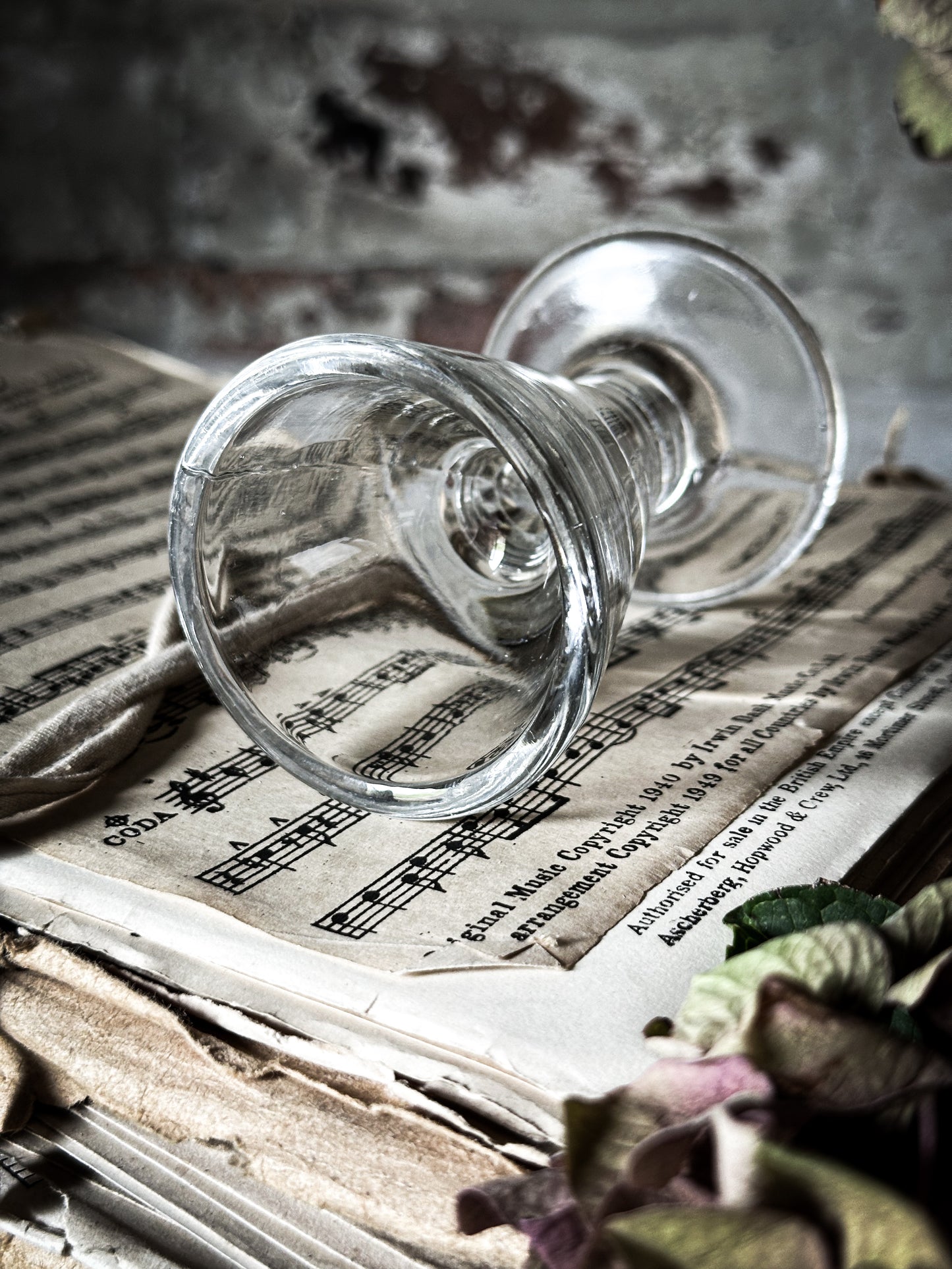 Victorian Penny Lick ice cream Glass