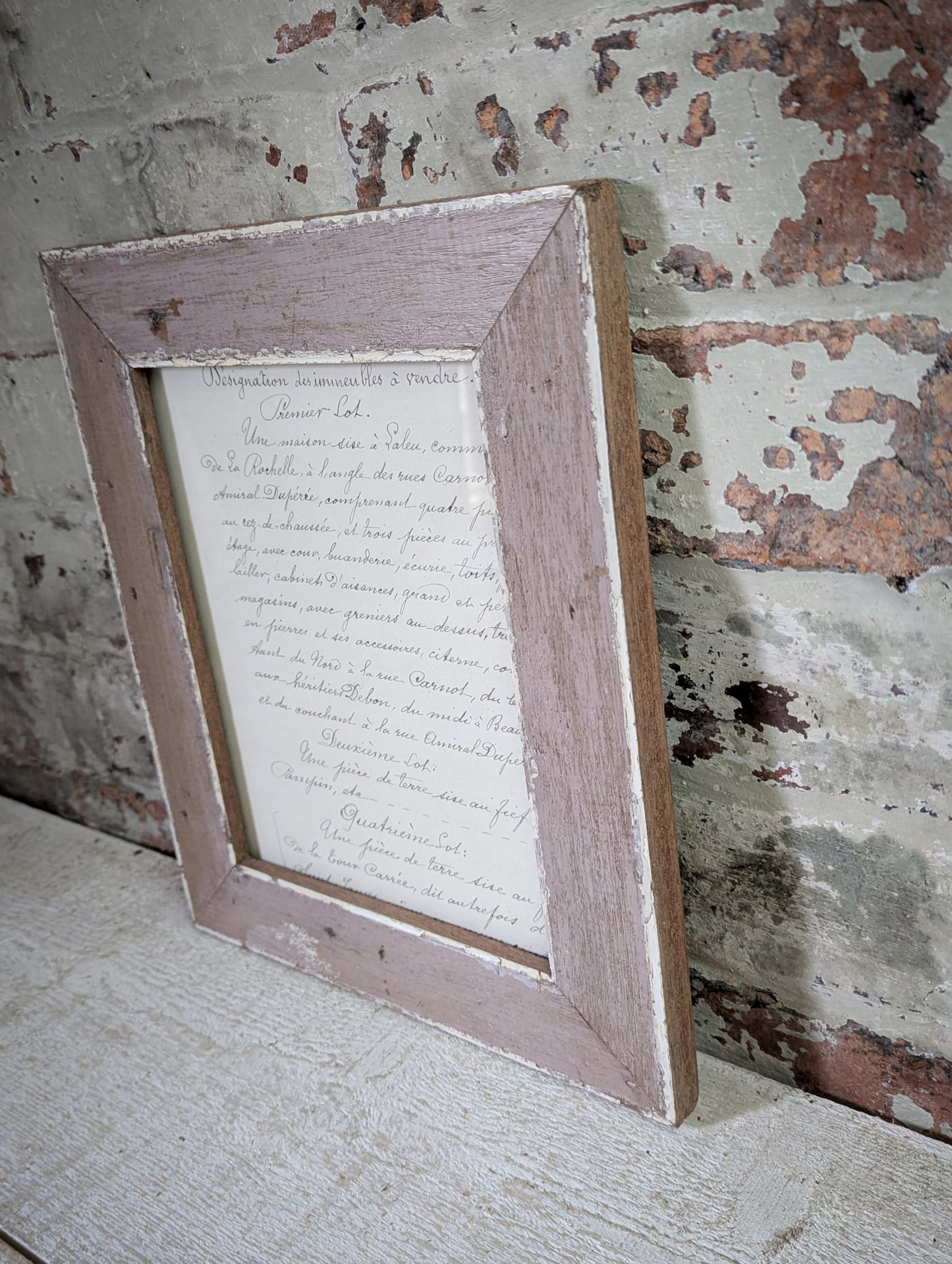 Recycled Wooden Frame by Luna Design A5 Rectangle K