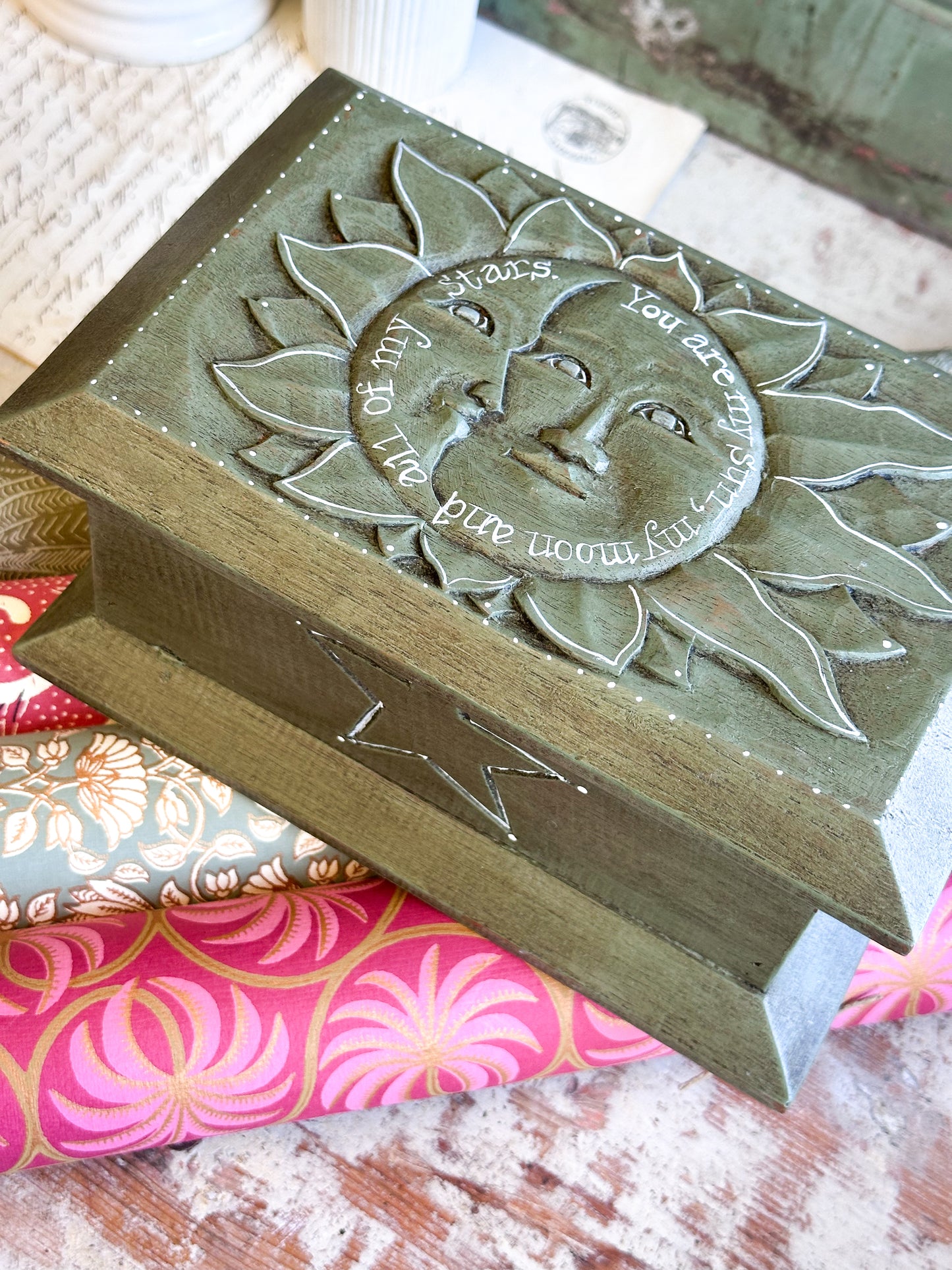 “You Are My Sun, My Moon and All My Stars” – Hand Painted Wooden Box
