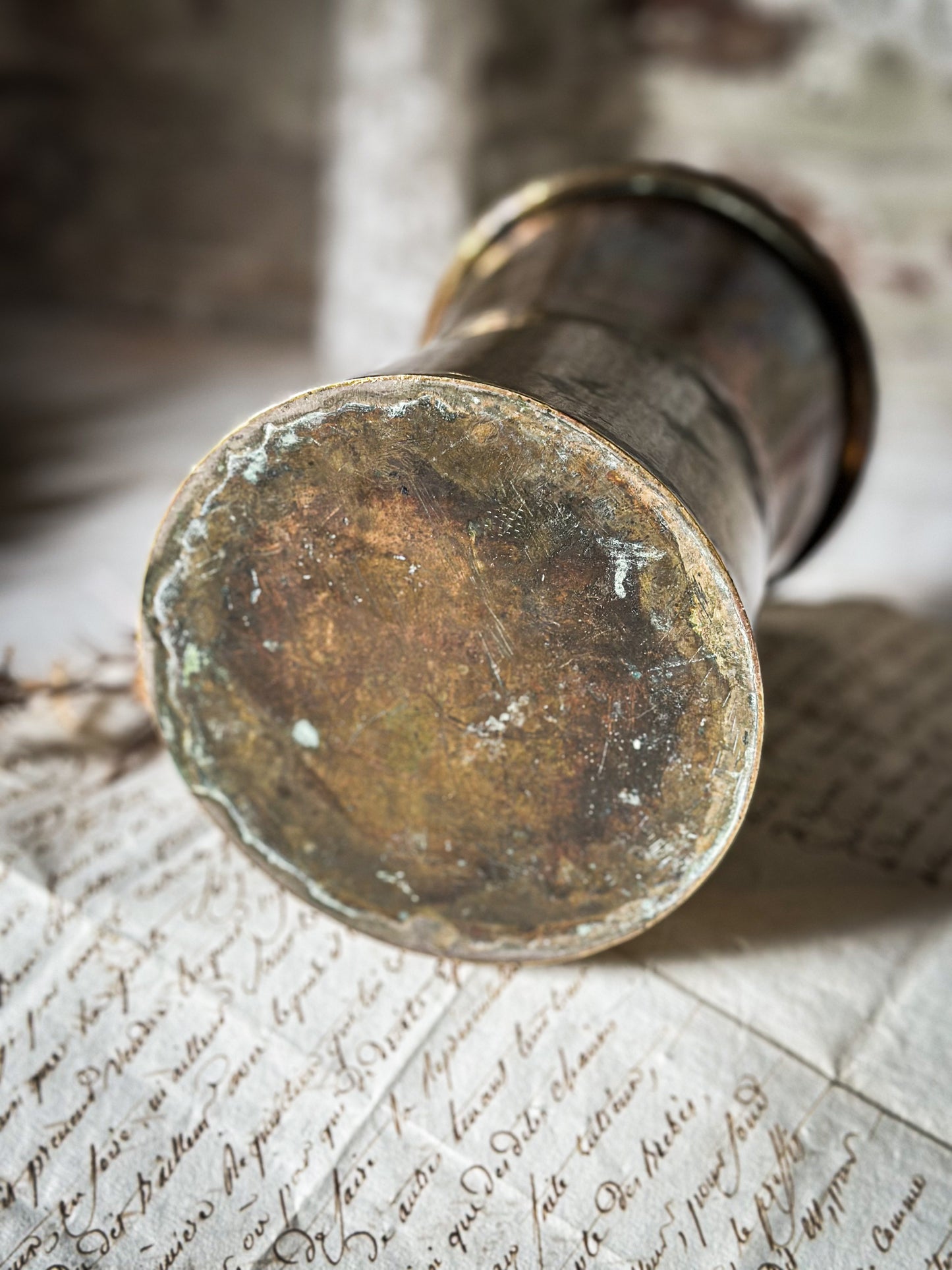 A beautiful Arts and Crafts Brass vase