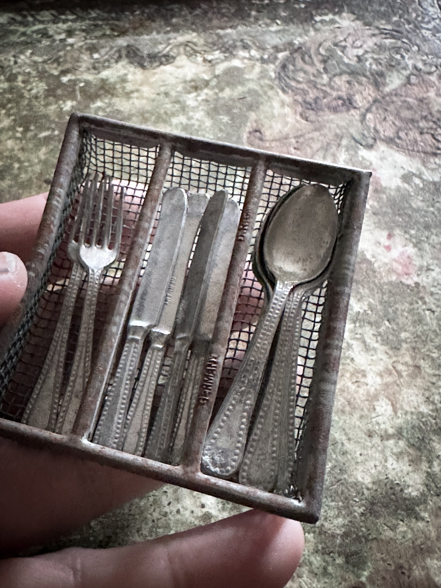 Antique German Dolls House Cutlery Set c.1900