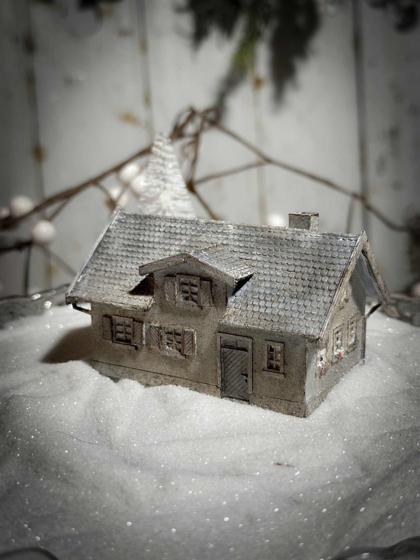 A reworked vintage model German Putz cottage