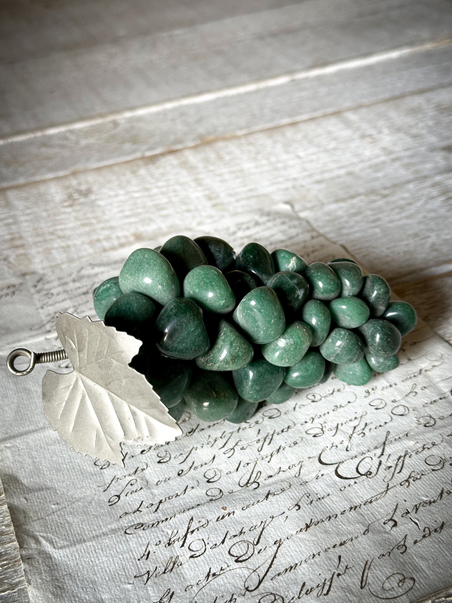 Vintage Jade Bunch of Grapes