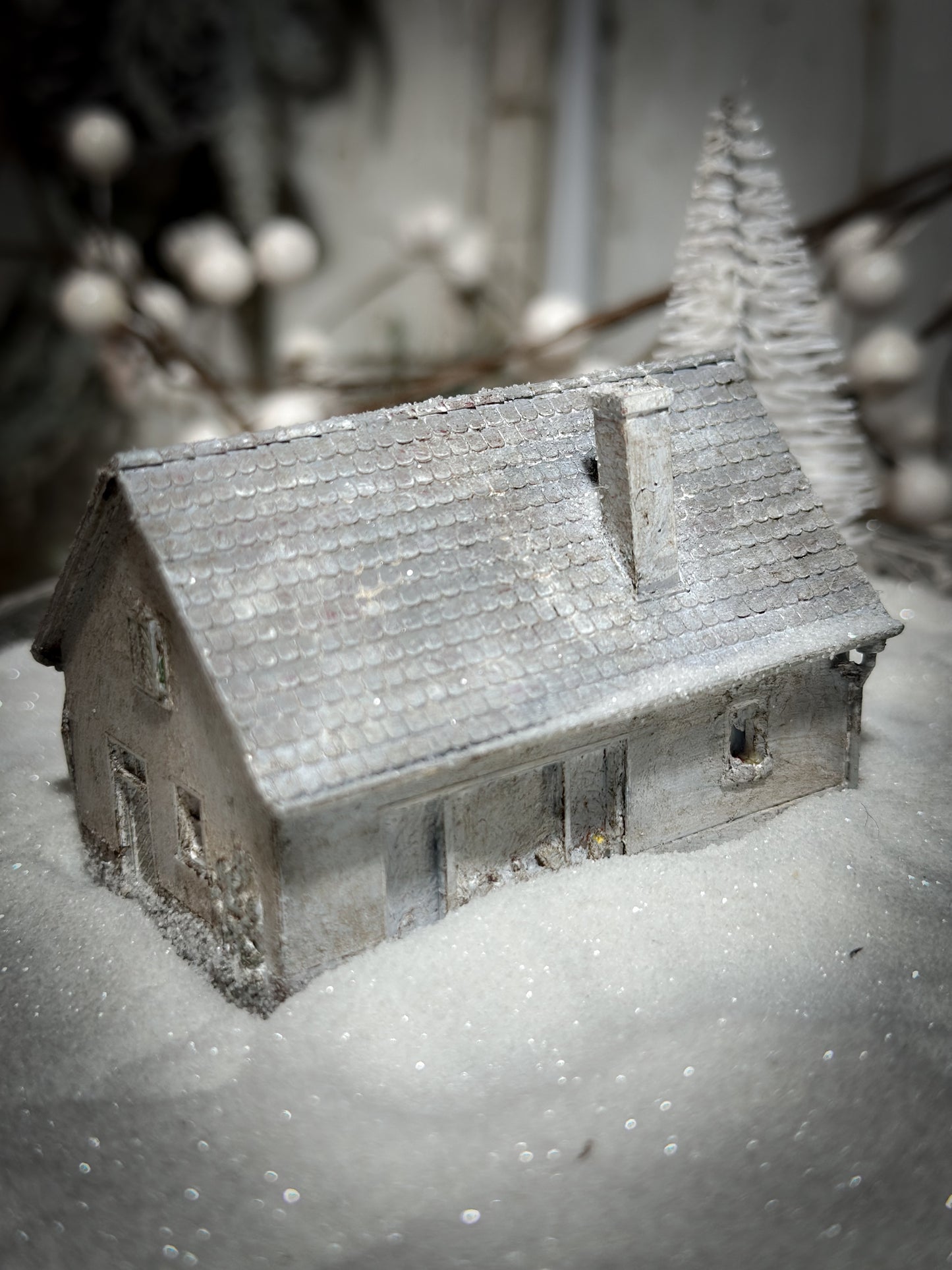 A reworked vintage model German Putz cottage