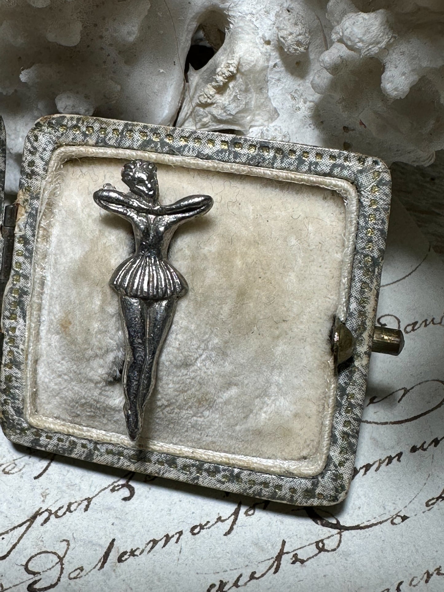 A Vintage Silver Ballet Pin