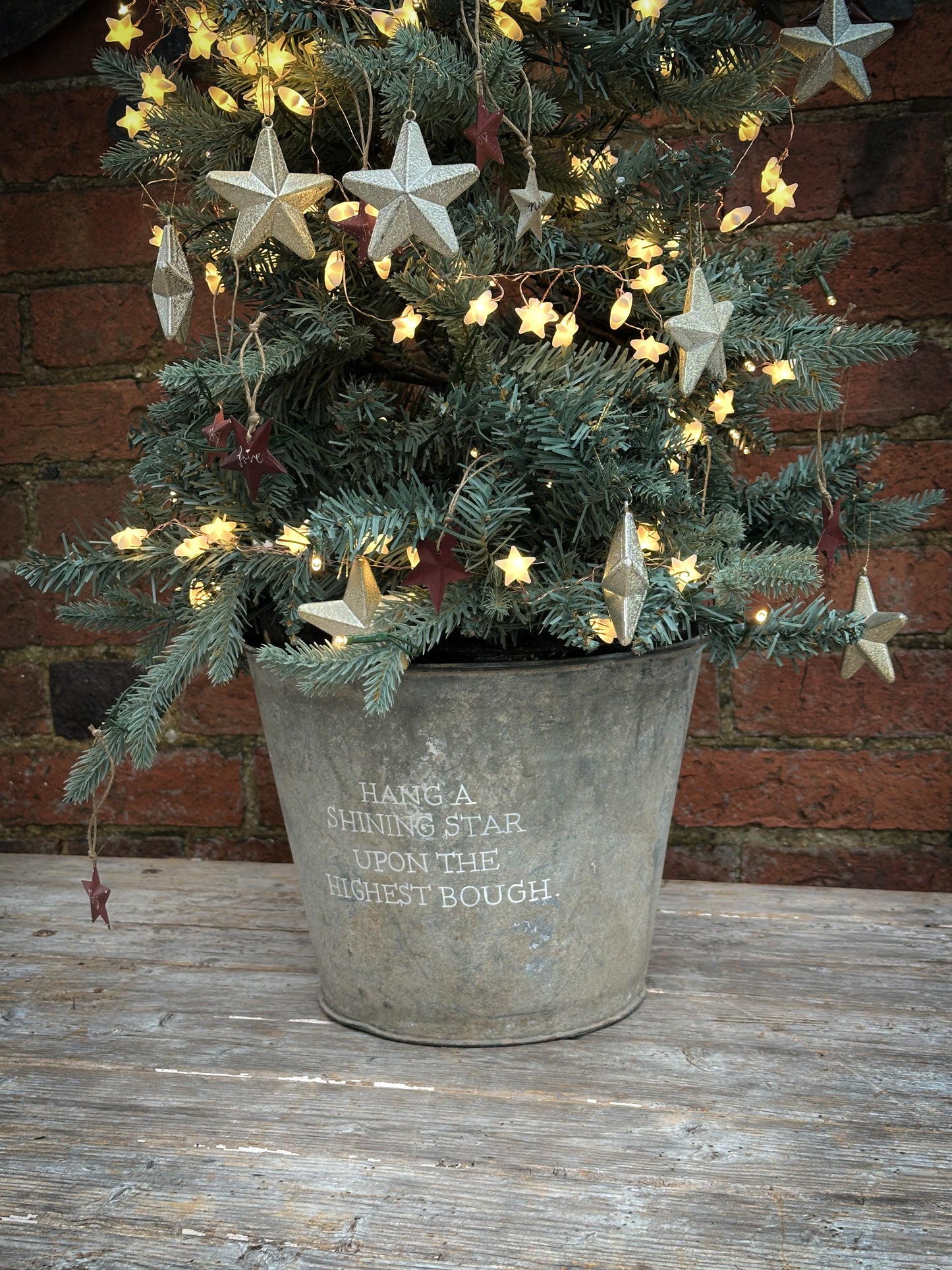 A beautiful heirloom vintage galvanised calf bucket hand painted using traditional sign writer’s techniques and materials