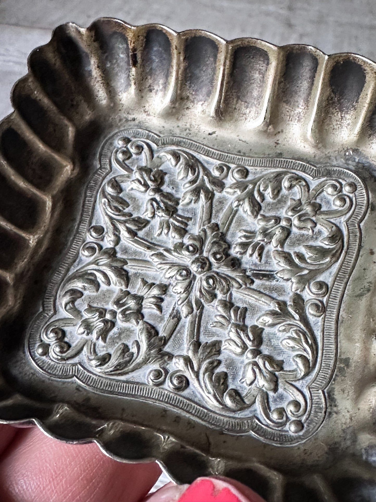 Victorian Silver Plated Trinket Dish | Registered Design No. 63218 | Antique Pin Tray